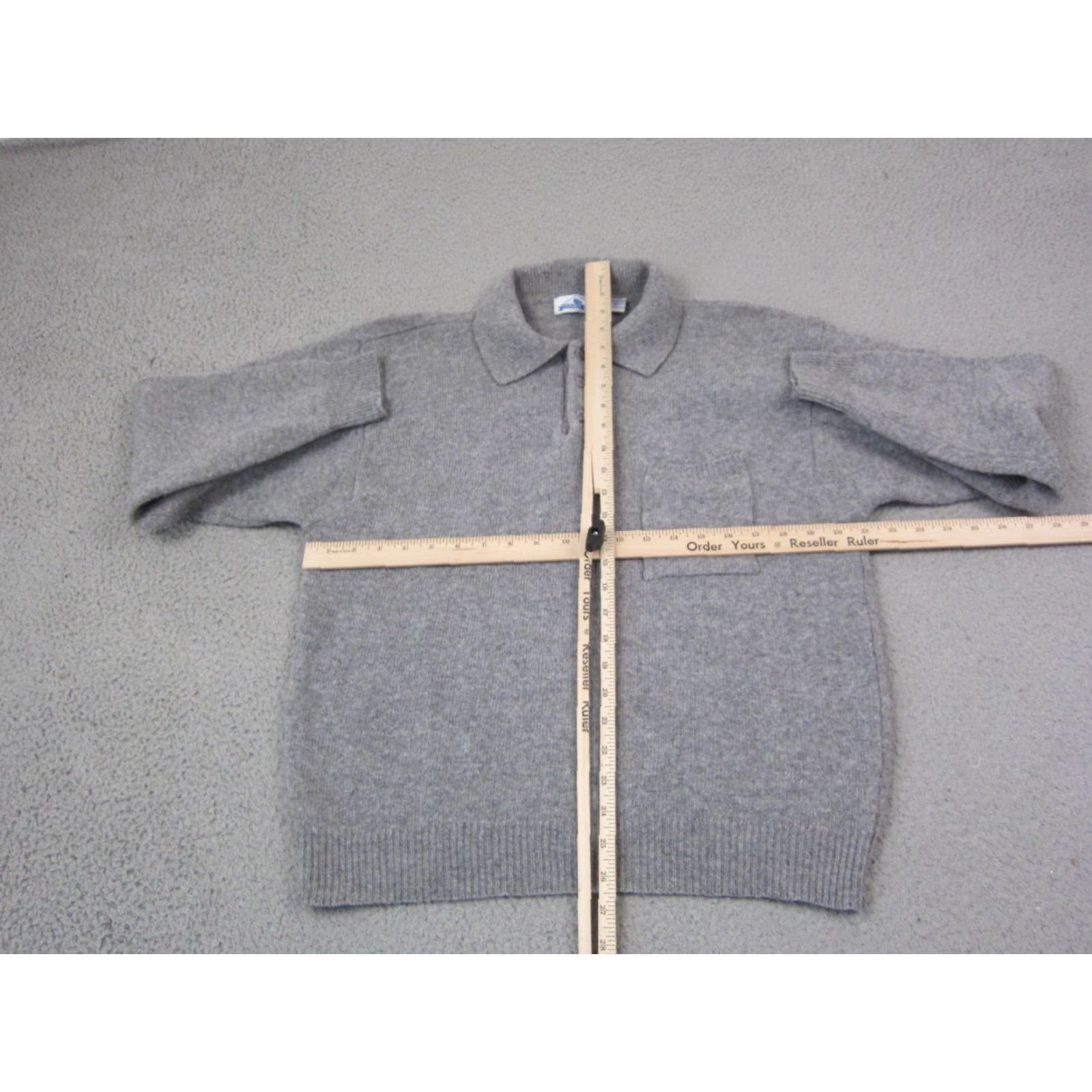 Vintage VINTAGE Traders Bay Sweater Men M Gray Wool Nylon Knit Collared 90s 80s Pullover Shirt? Size US M / EU 48-50 / 2 - 4 Thumbnail