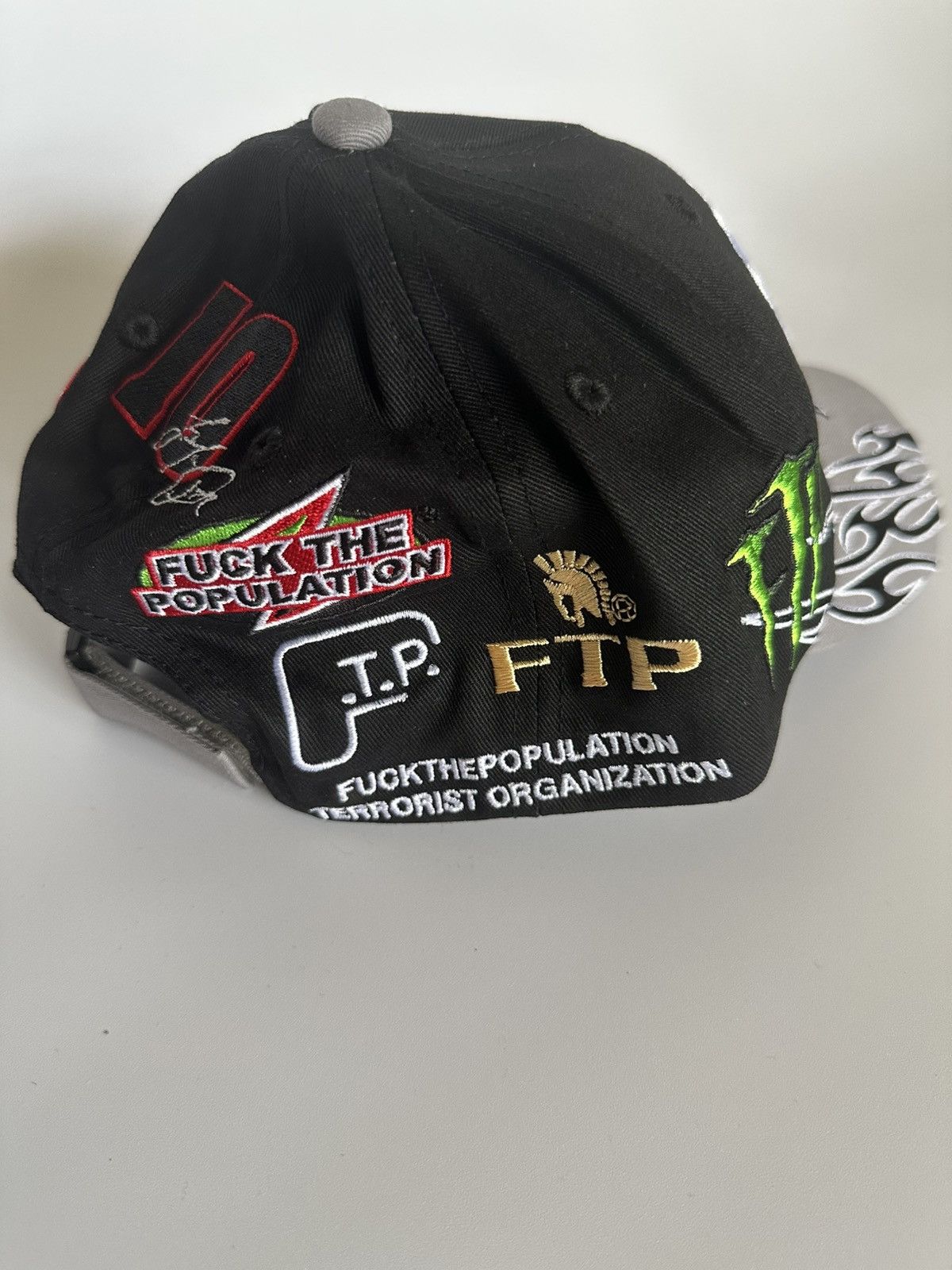 Fuck The Population Raceway 6 Panel Black Size ONE SIZE - 2 Thumbnail