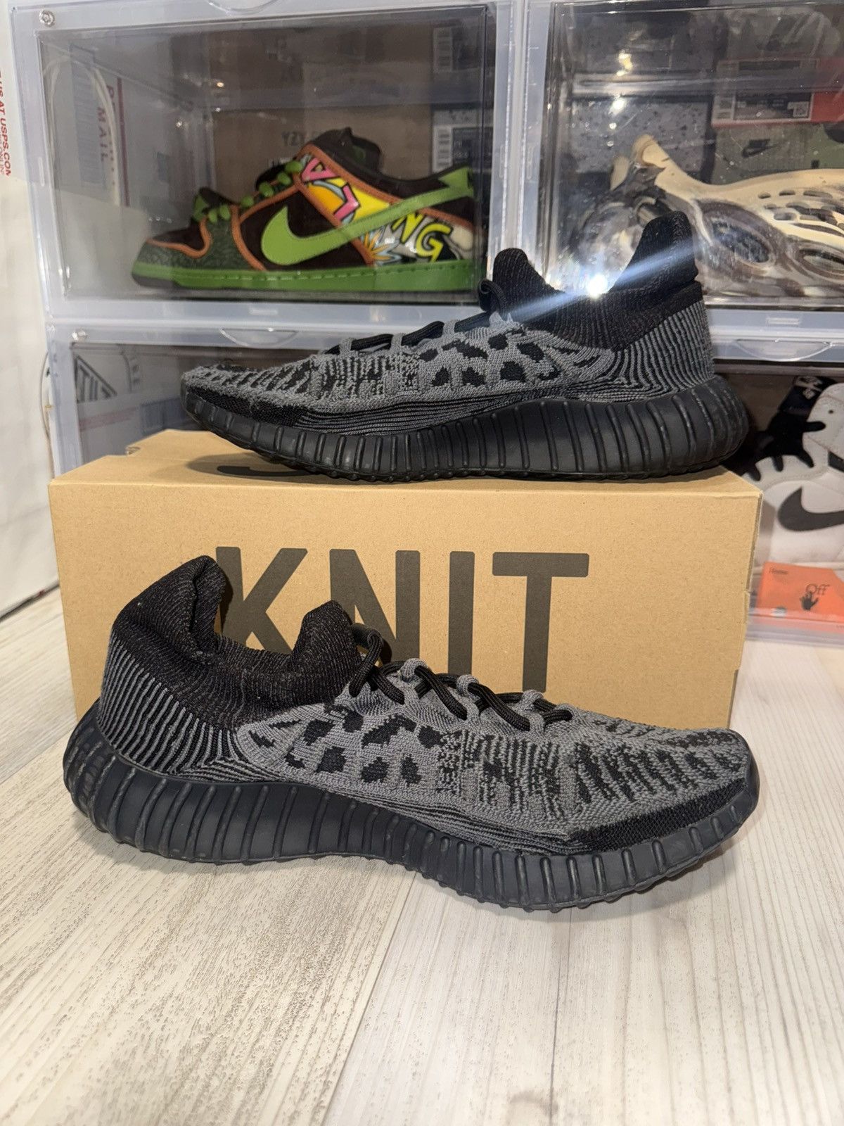 Adidas Adidas Yeezy 350 V2 CMPCT Slate Onyx Size US 10.5 / EU 43-44 - 3 Thumbnail
