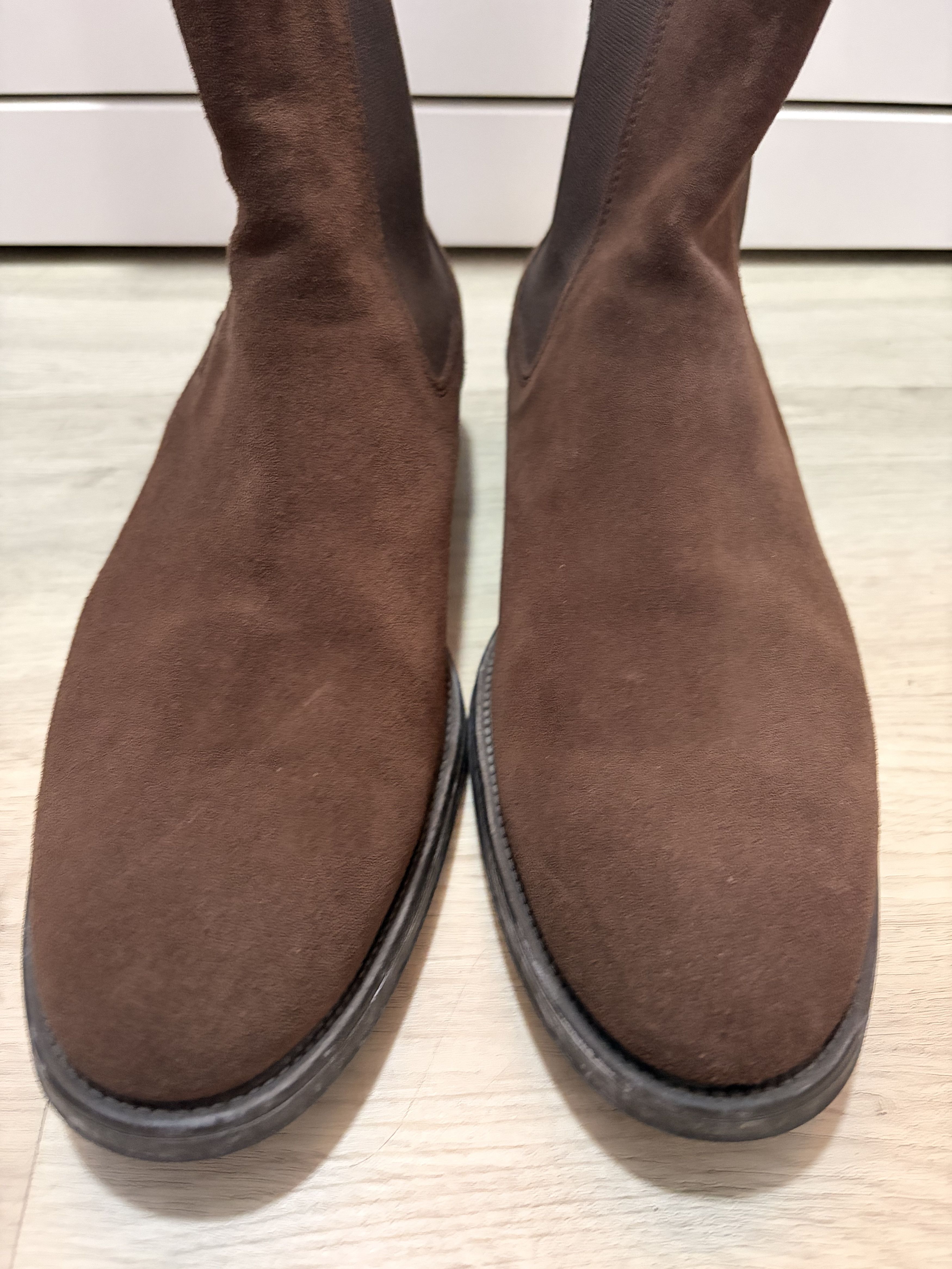 Tod's Tod's Chocolate Suede Chelsea Boots Size US 9.5 / EU 42-43 - 3 Thumbnail