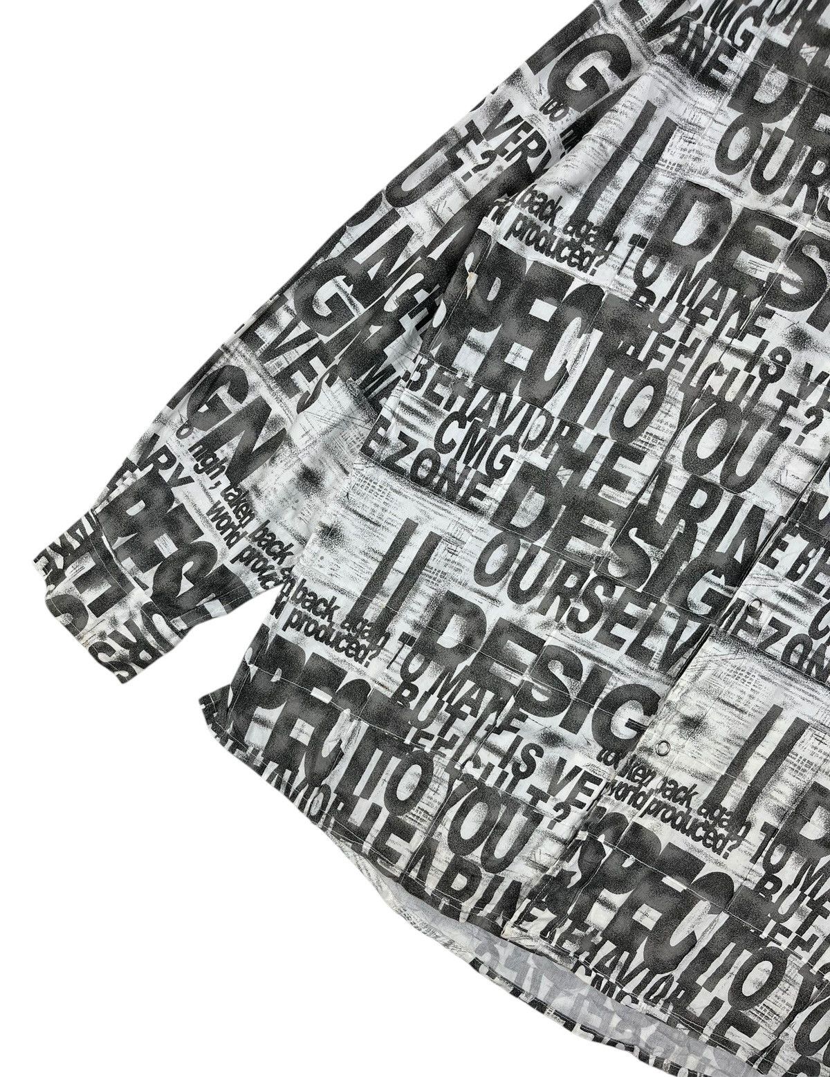 Hysteric Glamour × Japanese Brand Japanese Brand Commontage Poem Alloverprint Button Up Size US L / EU 52-54 / 3 - 8 Thumbnail
