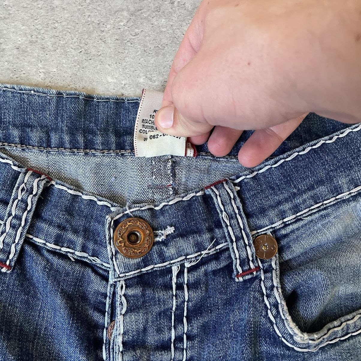 True Religion × Vintage Vintage True Religion Rainbow Bobby Straight Fit Pants Size US 30 / EU 46 - 9 Thumbnail