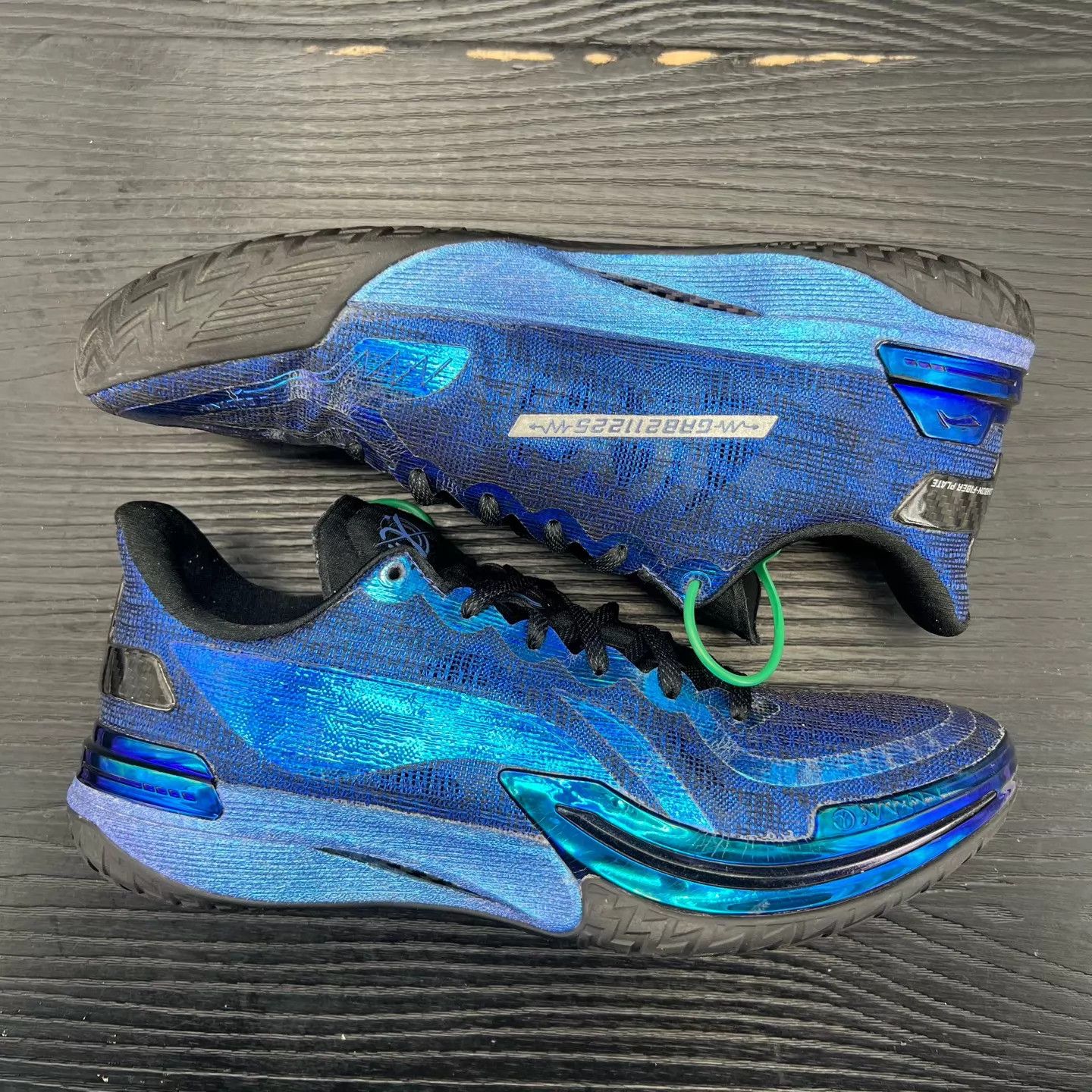 Li-Ning LI-NING Gamma Black & Blue 44 (New) Size US 10.5 / EU 43-44 - 3 Thumbnail