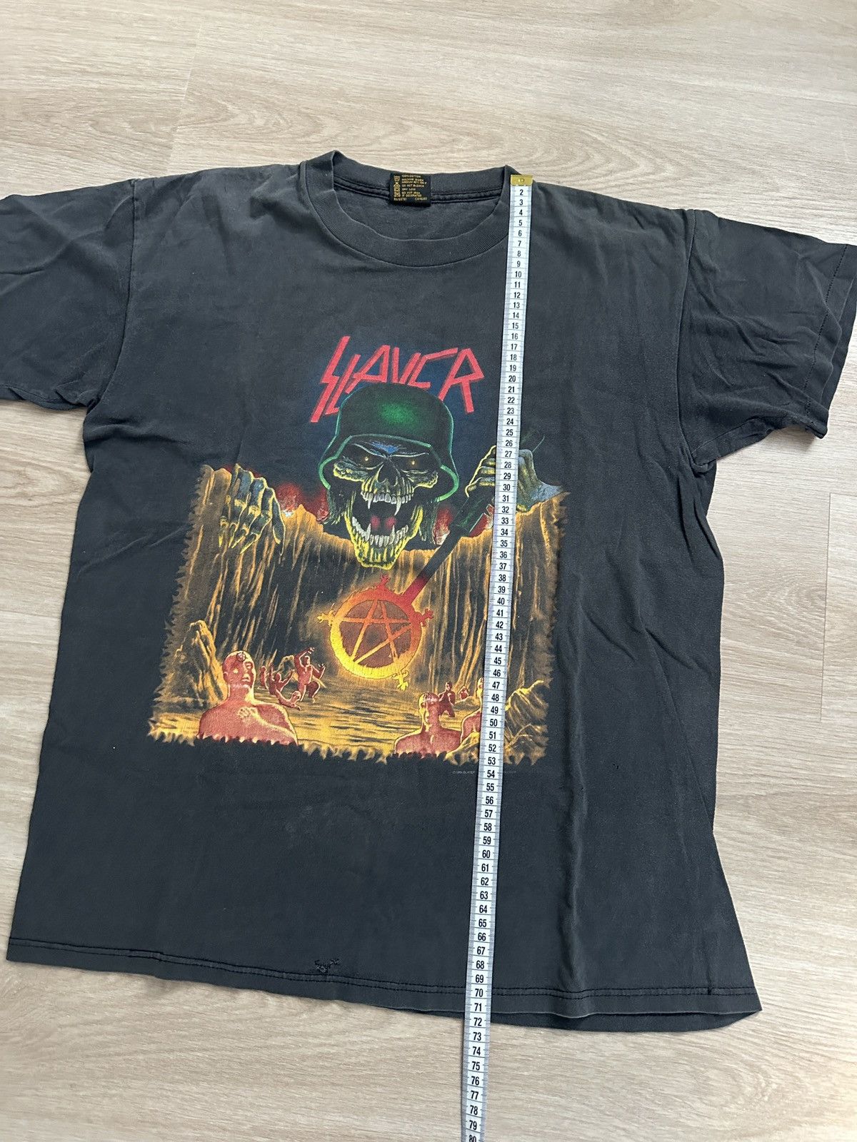 Slayer Slayer 1994 Vintage Printed Band T-Shirt Skullhead Size US L / EU 52-54 / 3 - 6 Thumbnail