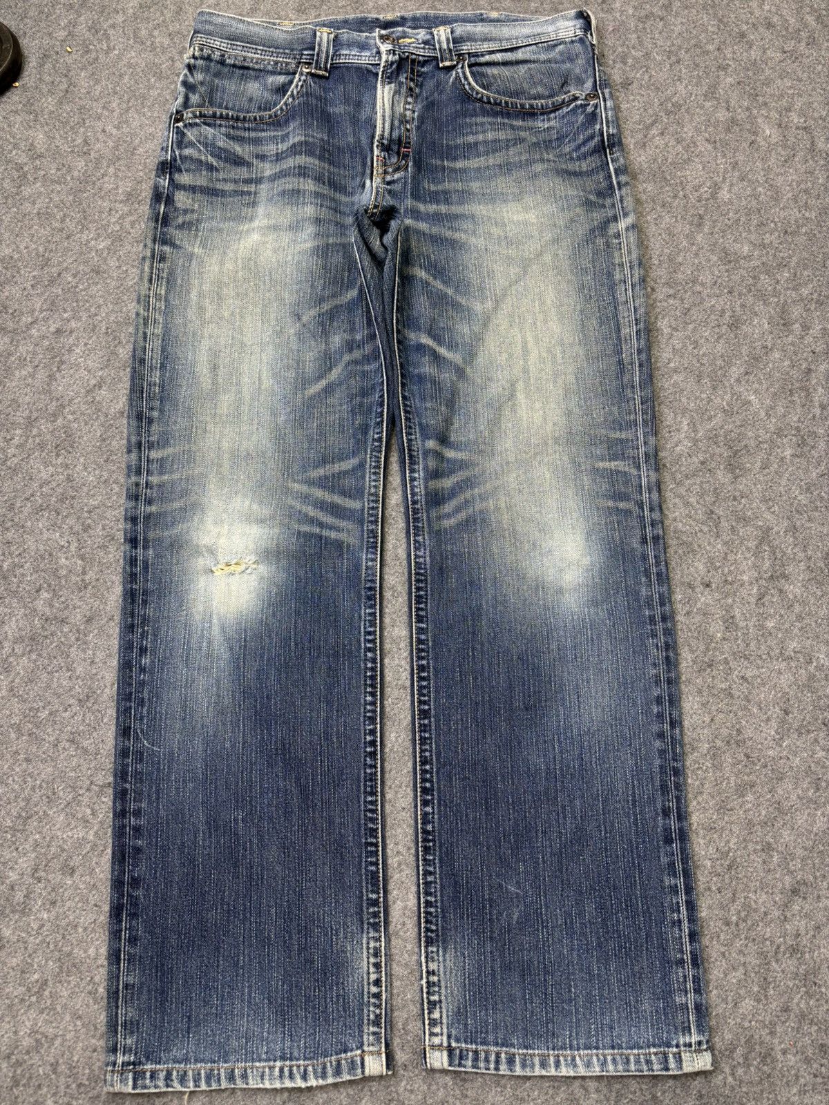 Wrangler Wrangler Stonewash Distressed Denim F785 Size US 36 / EU 52 - 16 Thumbnail