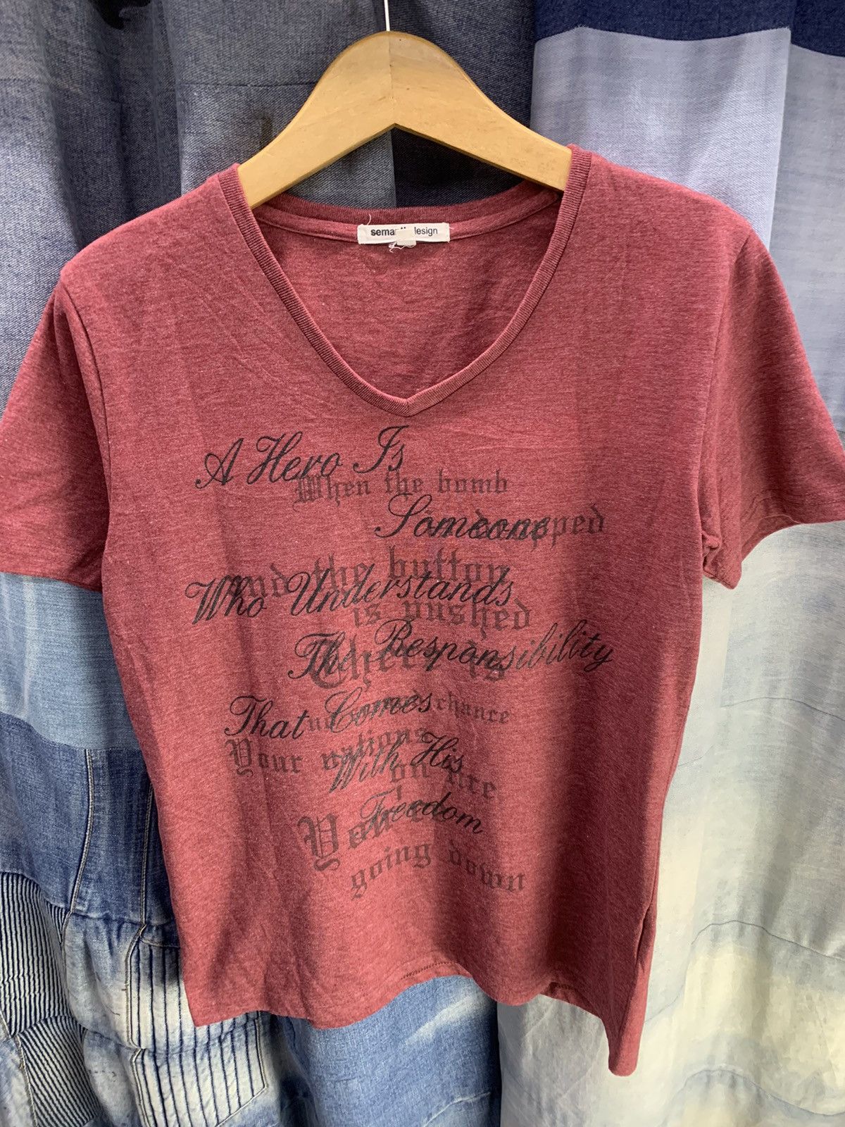 Hysteric Glamour × Japanese Brand × semanticdesign Semantic design qoute poem japanesebrand Size US M / EU 48-50 / 2 - 2 Thumbnail