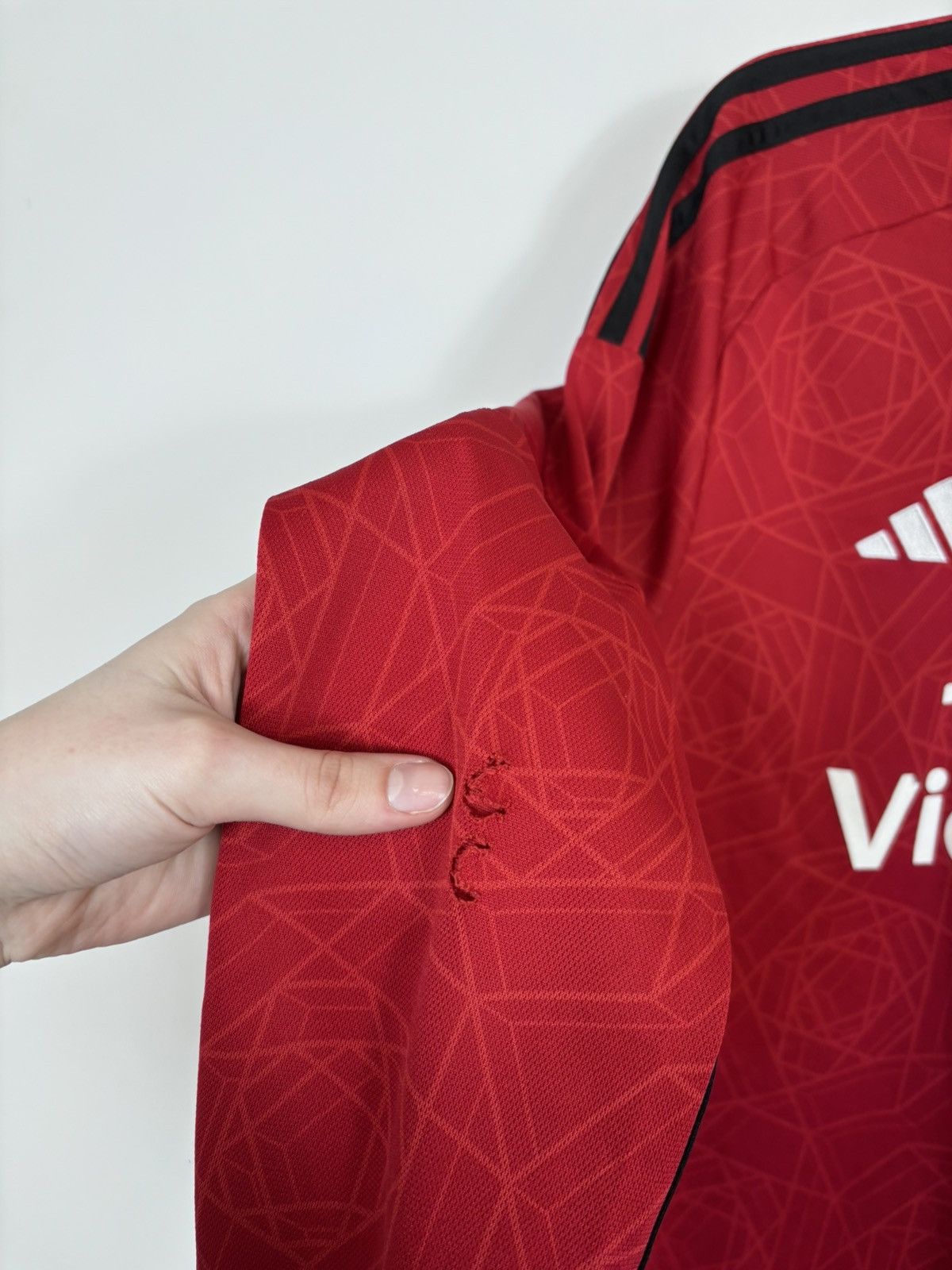 Adidas Adidas Manchester United 2023/24 Garnacho Long Sleeve Jersey Size US L / EU 52-54 / 3 - 15 Thumbnail