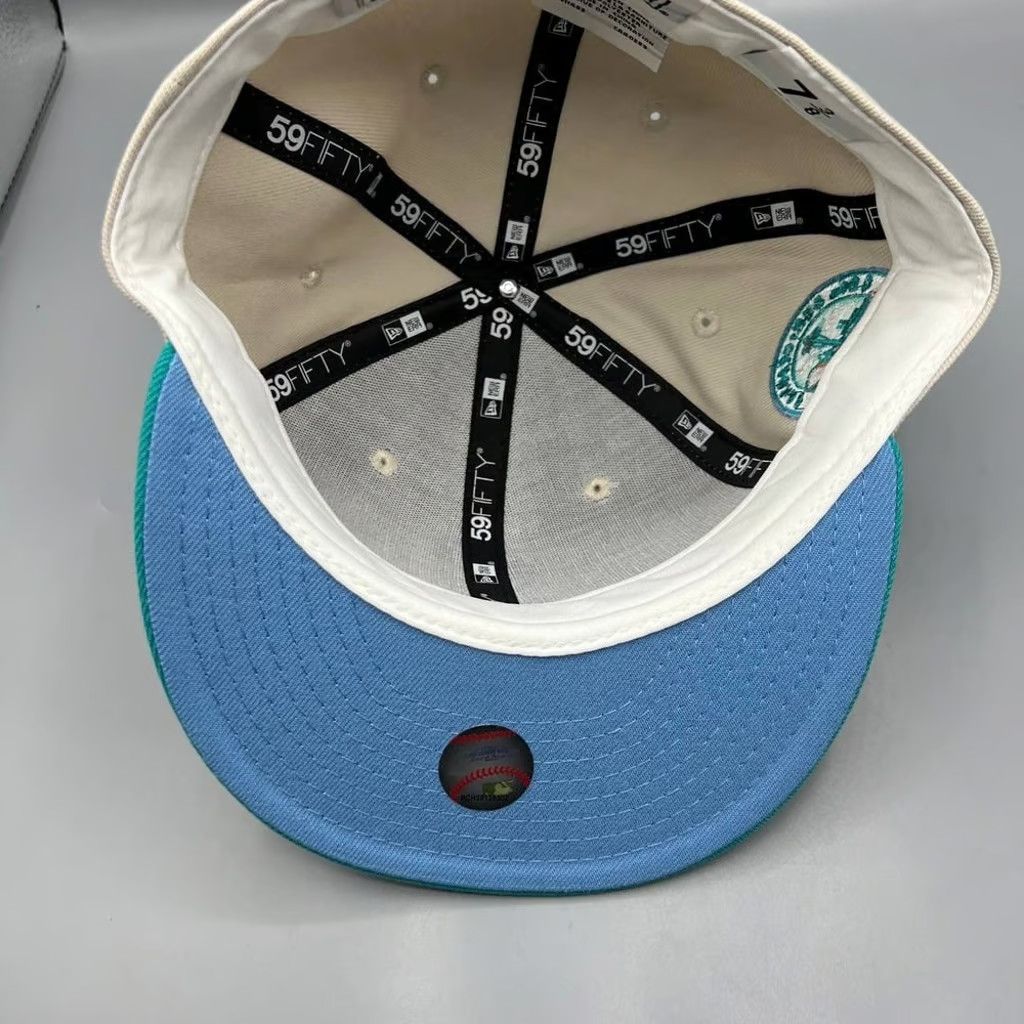 New Era Seattle Mariners Hat Men 7 3/8 59Fifty New Era Fitted Cap Size ONE SIZE - 6 Thumbnail