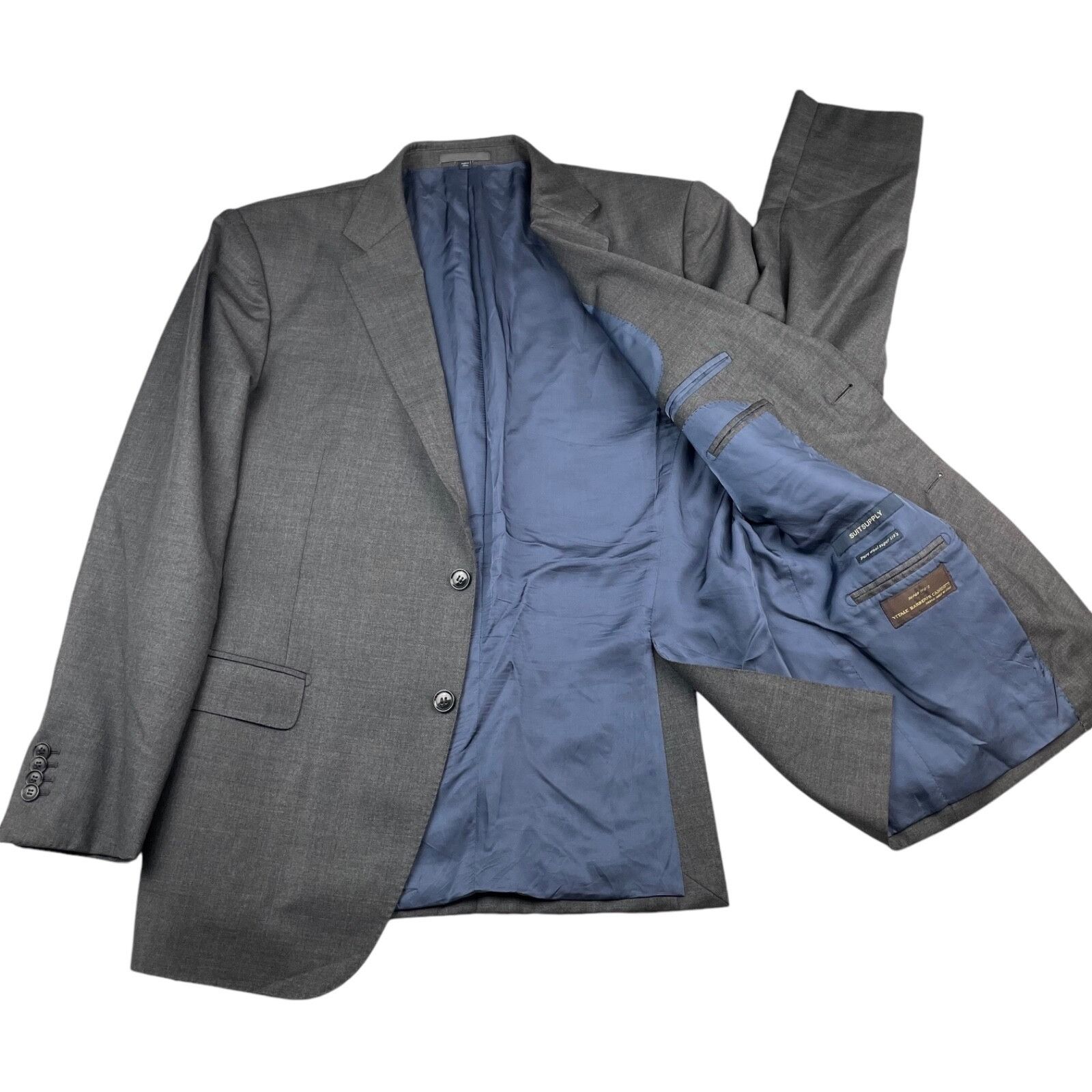 Suitsupply SuitSupply Men's Vitale Barberis Wool 2-Button Surgeons Cuff Size 46R - 3 Thumbnail