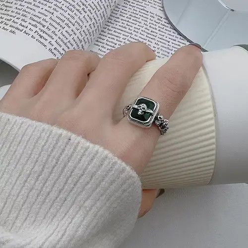 Jewelry Color Skull Ring Size ONE SIZE - 4 Thumbnail