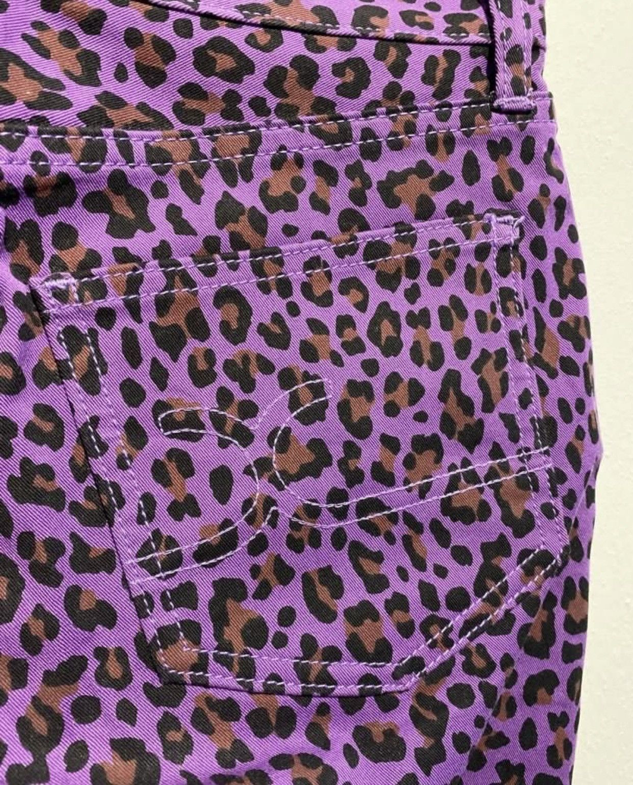 X-Girl × Xlarge Rare vintage X-girl leopard design bootcut wide leg Size 28" / US 6 / IT 42 - 8 Thumbnail