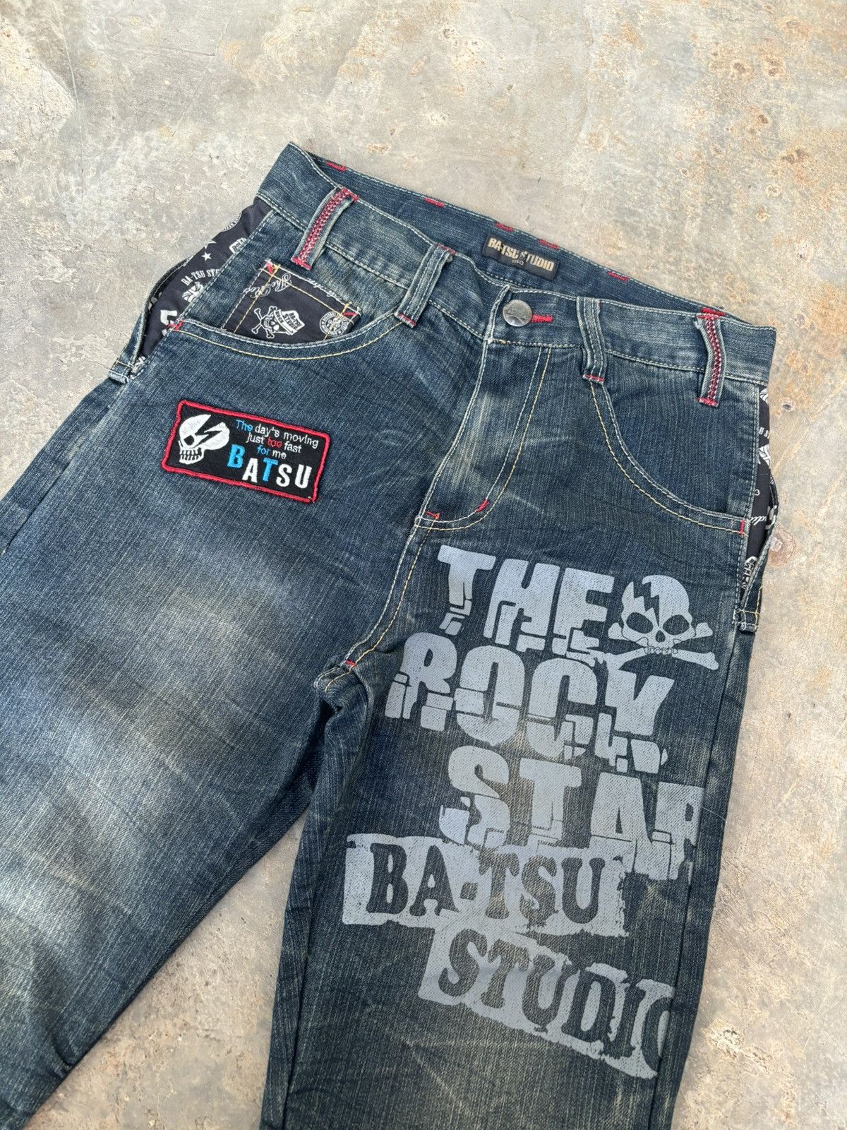 Hysteric Glamour Ba-tsu Studio Ifsixwasnine Punk Style Jeans Size US 29 - 6 Thumbnail