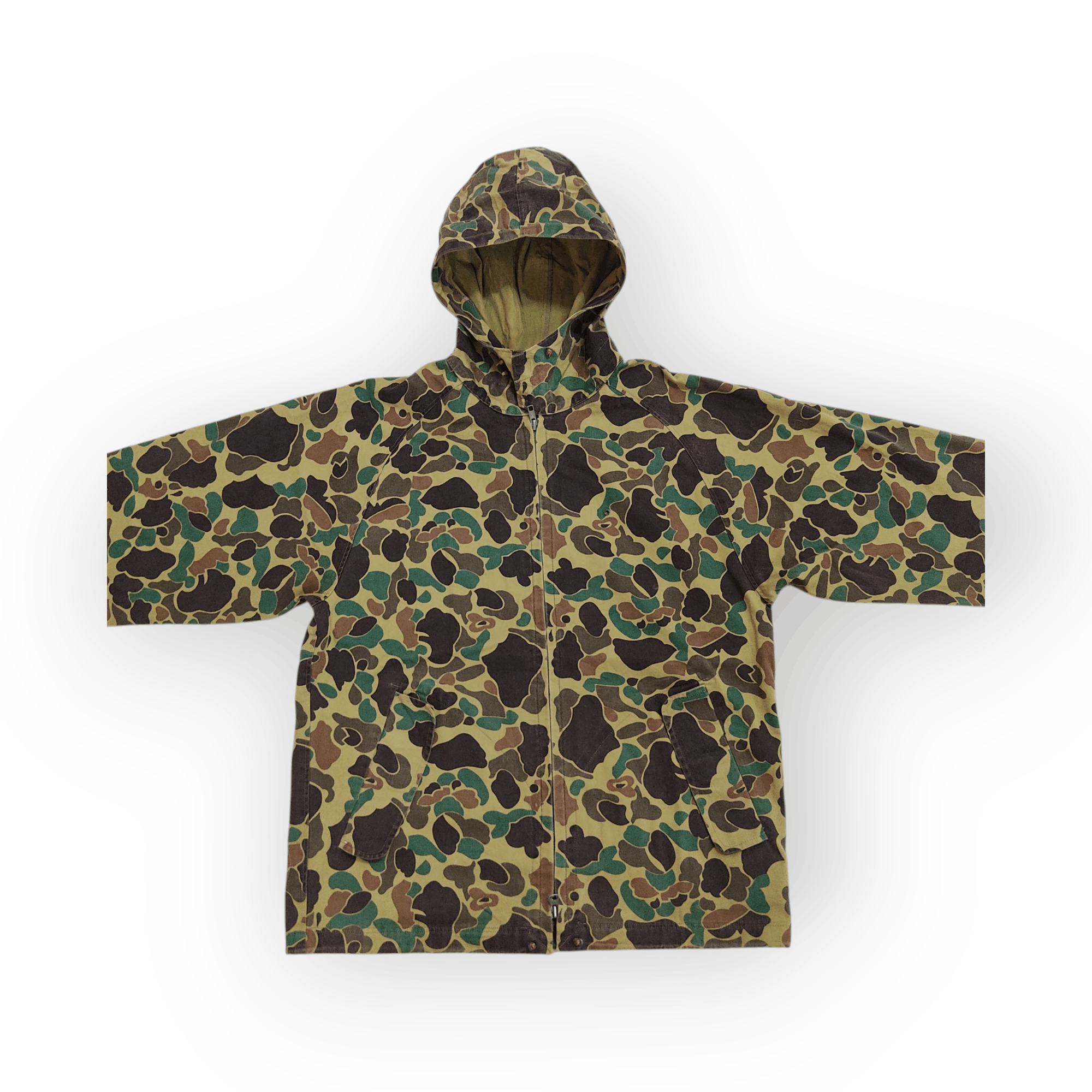Japanese Brand Vintage Japanese Camo Hunting Hooded Jacket Size US M / EU 48-50 / 2 - 5 Thumbnail