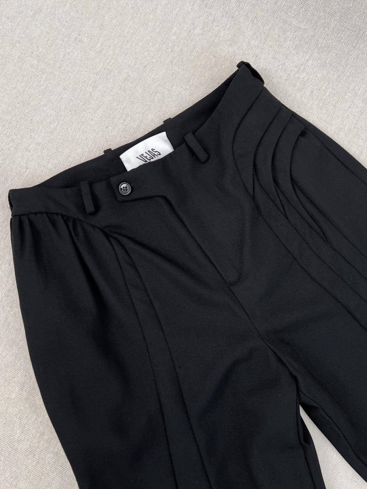 Other Vejas Asymmetric Cascading Wool Trousers Size 26" / US 2 / IT 38 - 1 Thumbnail