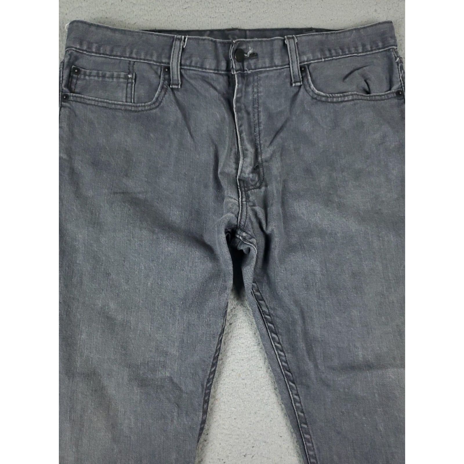 Levi's Mens Levis 514 Slim Gray Jeans 38x30 Extra Large XL Straight Leg Size US 38 / EU 54 - 2 Thumbnail