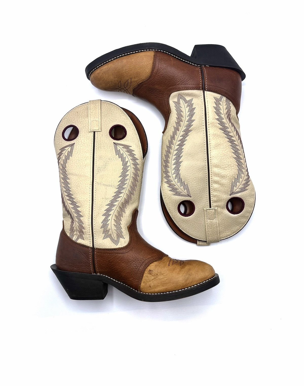 Genuine Leather Laredo Knoxville Embroidered Buckaroo Cowboy Boots Size US 9.5 / EU 42-43 - 7 Thumbnail