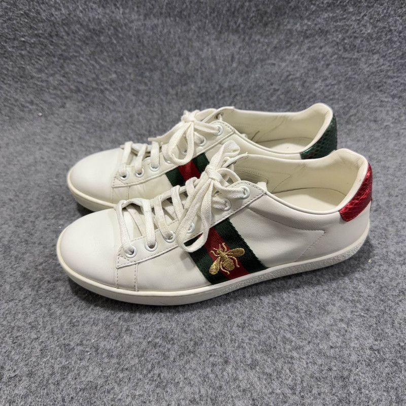 Gucci Gucci Ace Leather Low-Top Sneakers for Women 0079 Size US 6.5 / IT 36.5 - 1 Thumbnail