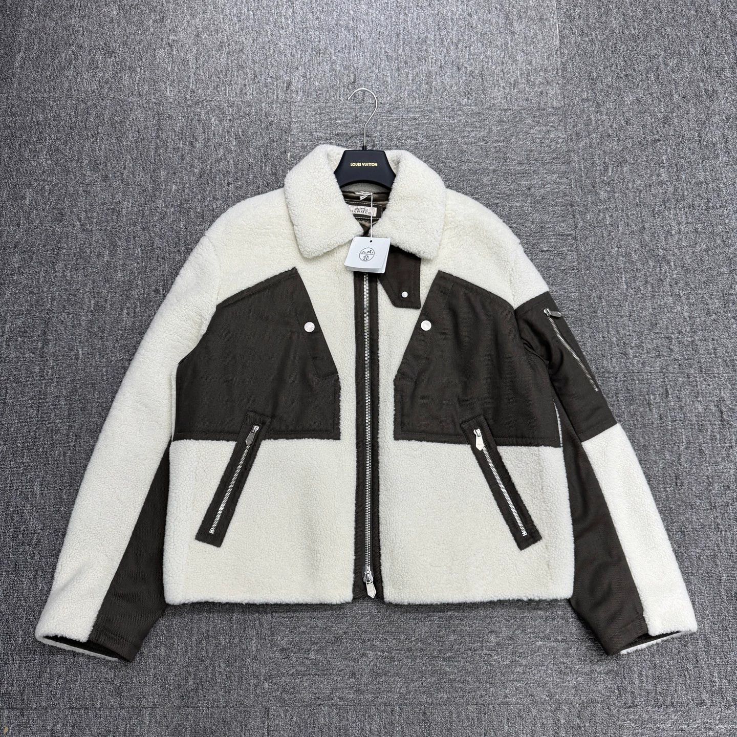 Hermes Hermes Lambskin Panel Jacket 50 NWT Size US M / EU 48-50 / 2 - 1 Thumbnail