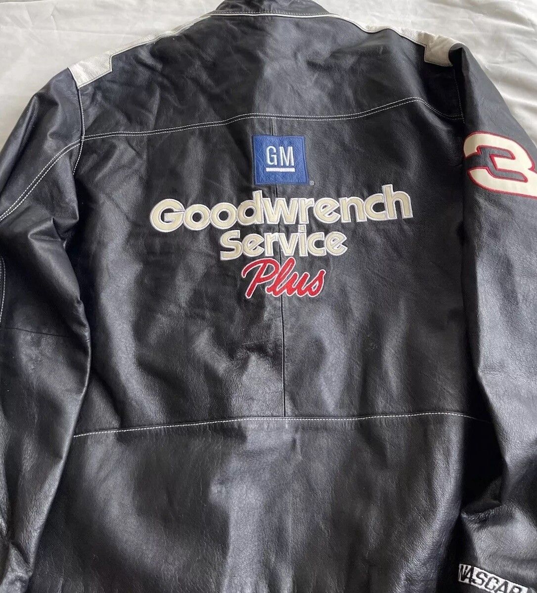 NASCAR × Wilsons Leather Vintage Wilson’s NASCAR Dale Earnhardt Sr. Leather Jacket 2X Size US XXL / EU 58 / 5 - 17 Thumbnail