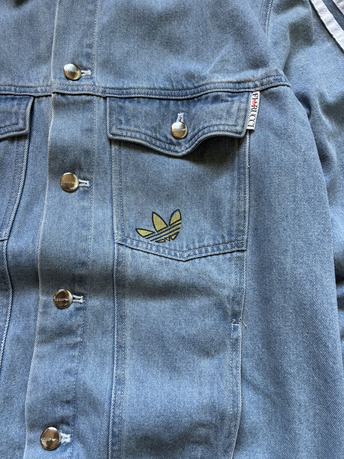 Adidas Adidas x Florucci Y2K Streetwear Women’s Denim Jacket Rare Size XS / US 0-2 / IT 36-38 - 7 Thumbnail