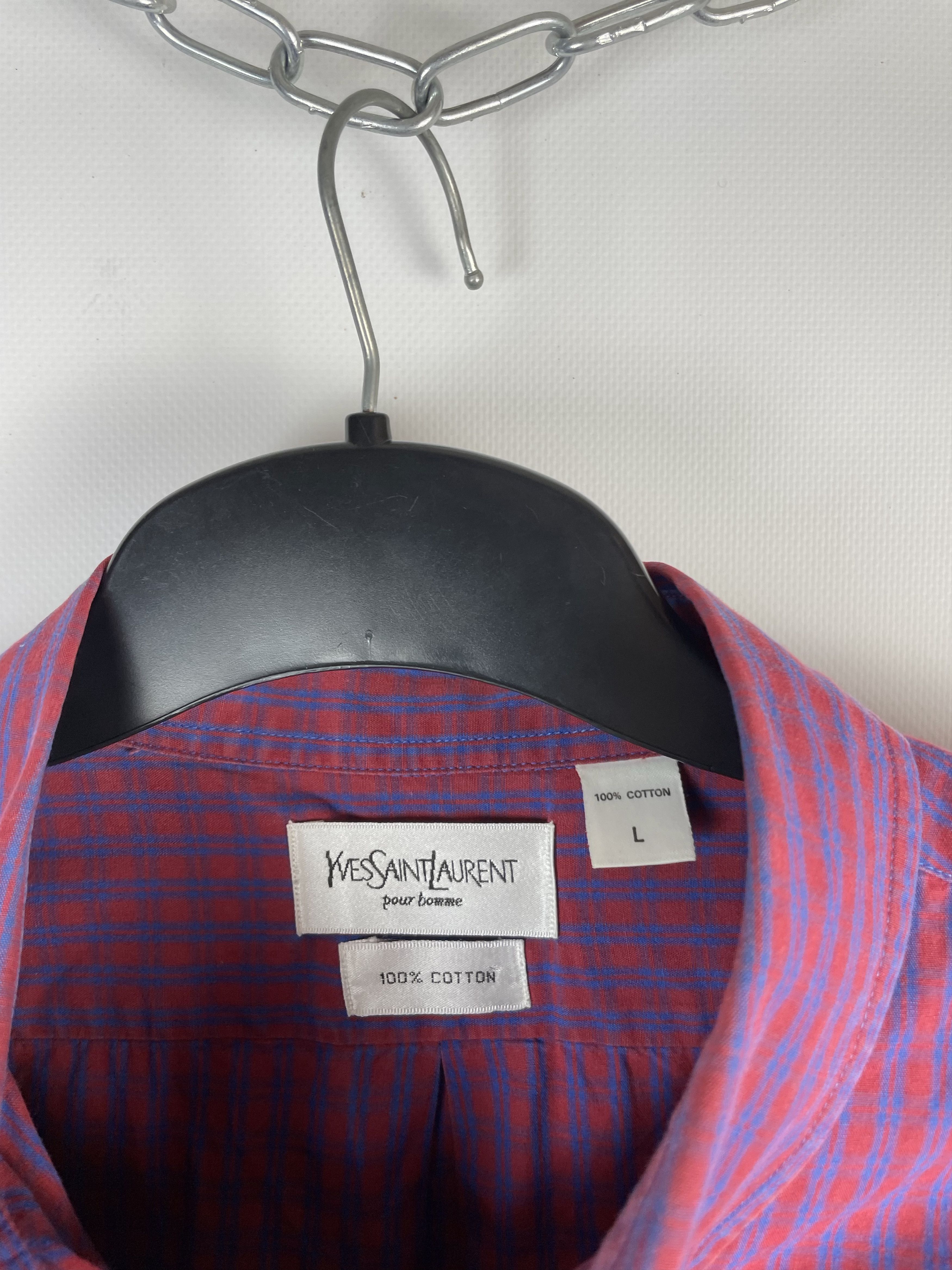 Vintage Vintage YvesSaintLaurent Ysl Pour Homme Button Up Shirt Size US L / EU 52-54 / 3 - 6 Thumbnail
