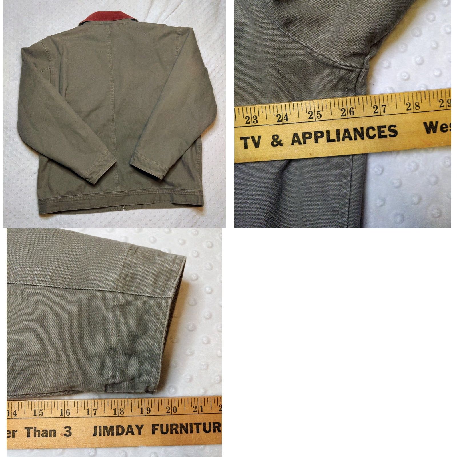 Vintage VINTAGE Swingster Workwear Jacket XL Gray Canvas Cotton Short Zip Hooded Lined Pockets Mens 90s USA Outdoor Classic Vintage Style Size US XL / EU 56 / 4 - 8 Thumbnail