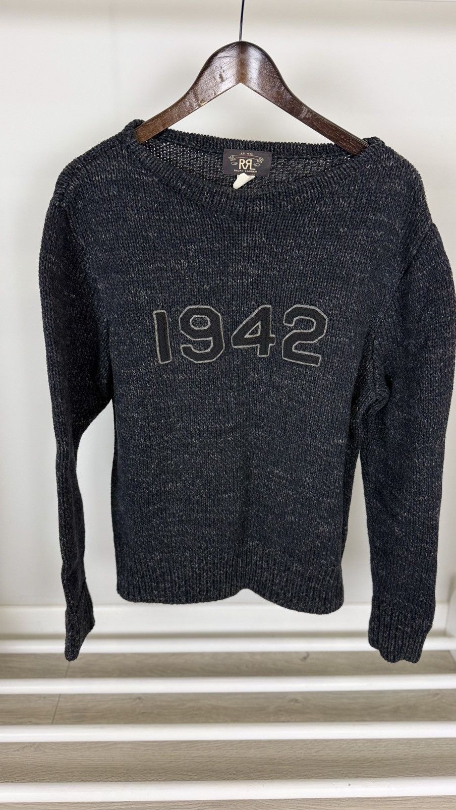 RRL Ralph Lauren RRL Ralph Lauren Boatneck Knit Sweater Size US L / EU 52-54 / 3 - 2 Thumbnail
