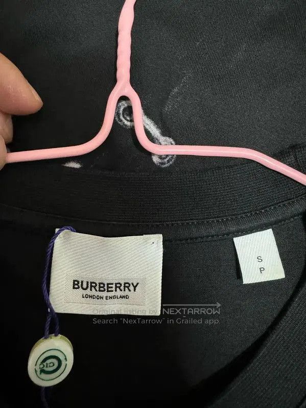 Burberry Burberry Black Cotton Logo T. Size US S / EU 44-46 / 1 - 4 Thumbnail