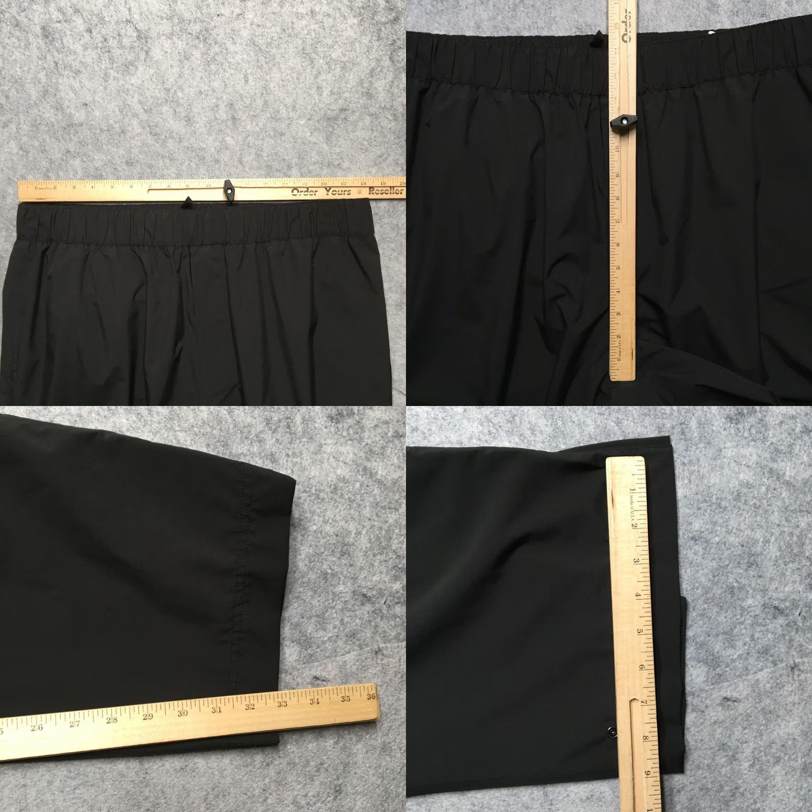 Vintage Zero Restriction Pants Mens XL Black Waterproof Golf Rain Wind Shell Rainwear Size US 36 / EU 52 - 9 Thumbnail