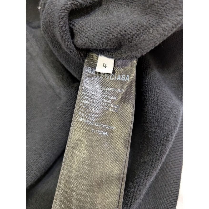 Balenciaga o1rshd1 Paris Balenciaga Logo Hoodie in Black Size US XL / EU 56 / 4 - 10 Thumbnail