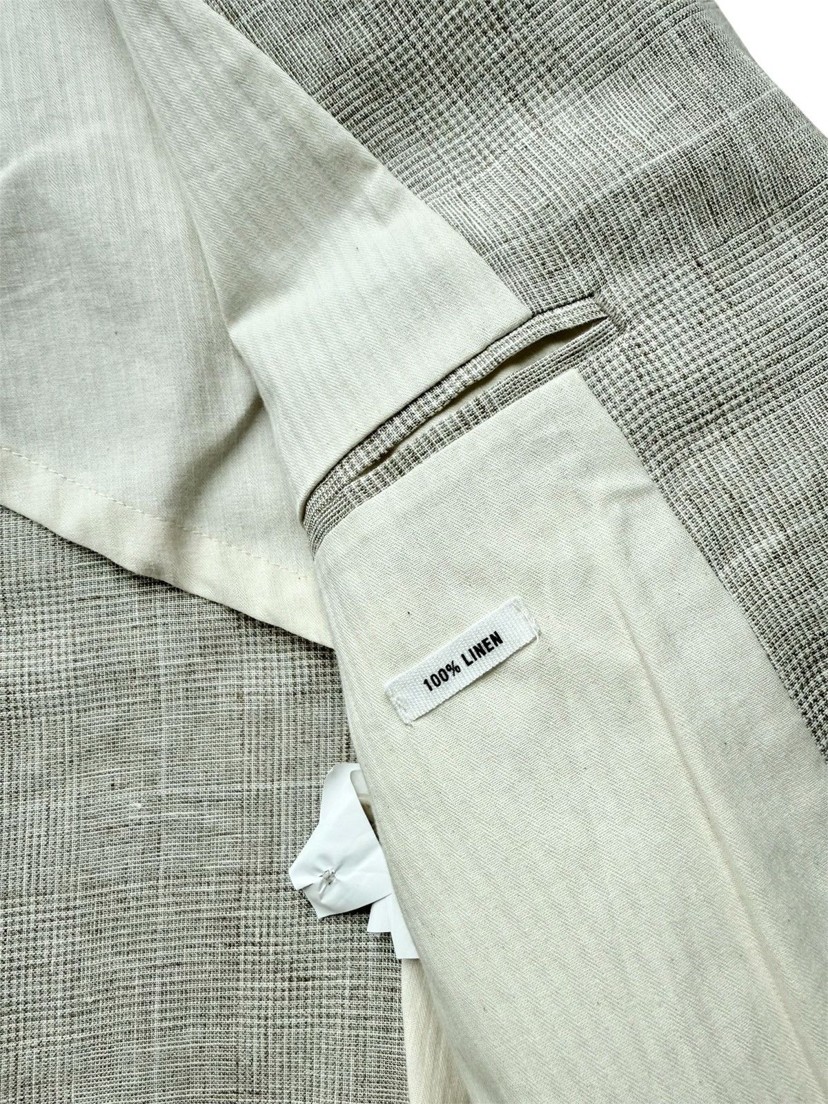 Zara Zara Man Sartorial 100% Linen Blazer, Beige - Size 36 Size 36R - 5 Thumbnail