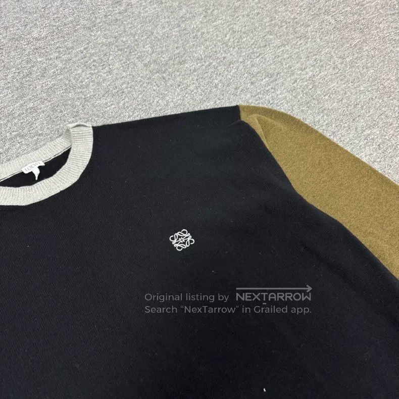 Loewe Loewe Embroidered Logo Color-Blocked Wool Knit Turtleneck Size L / US 10 / IT 46 - 5 Thumbnail