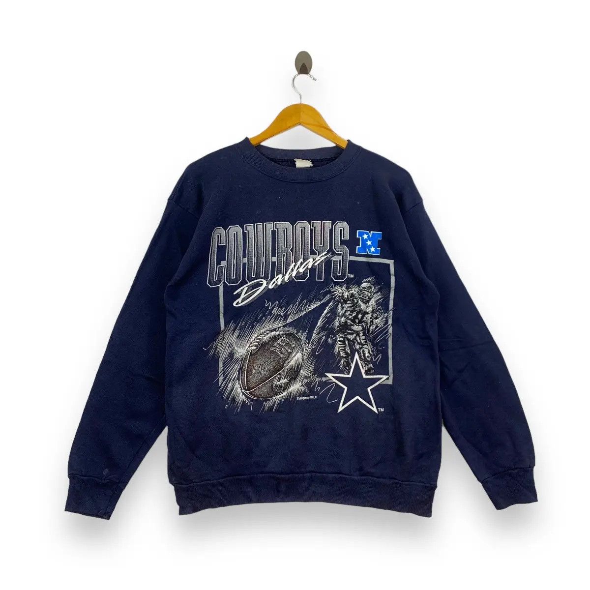Vintage Vintage 1993 DALLAS COWBOYS NFL Football Sweatshirt Size US L / EU 52-54 / 3 - 1 Thumbnail