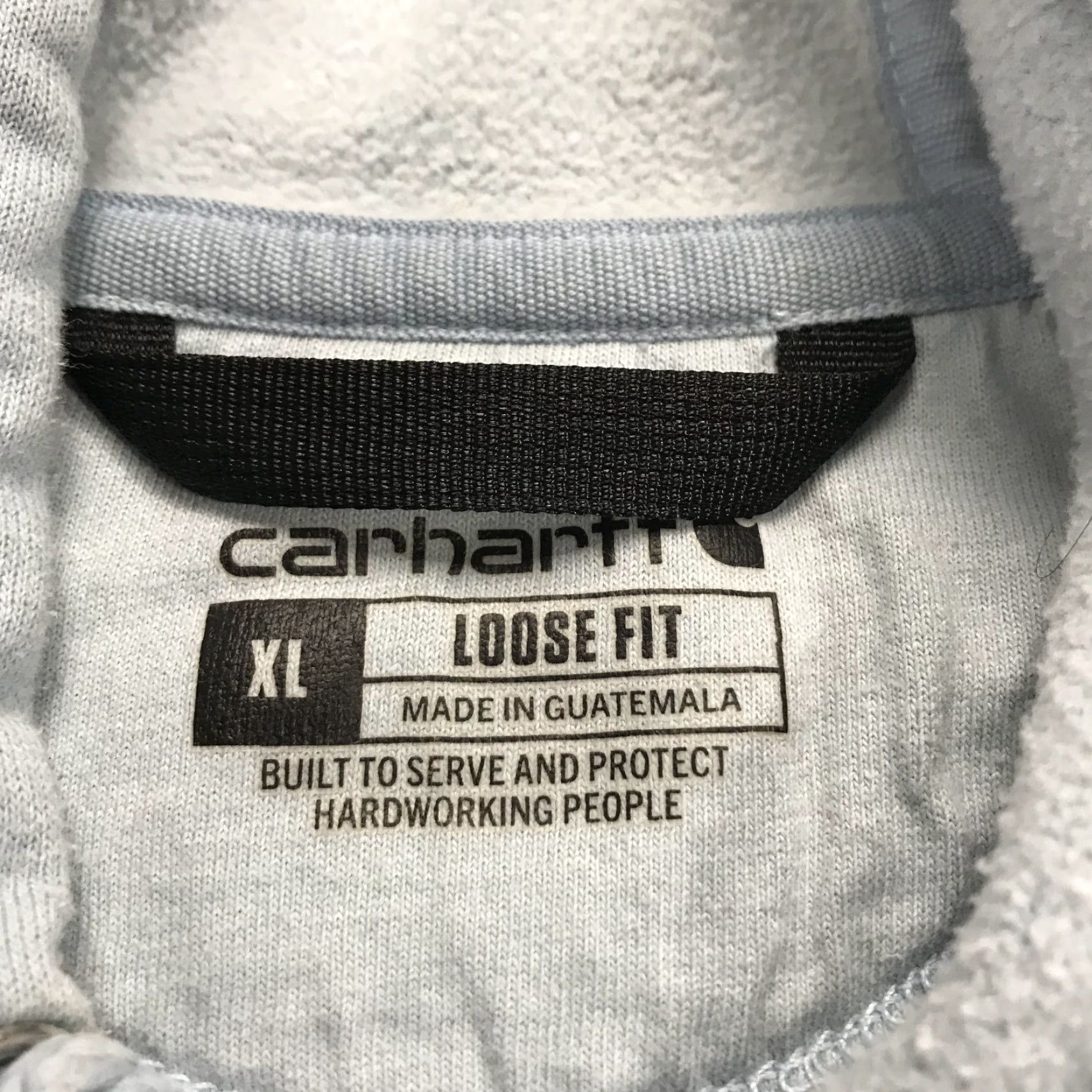 Carhartt Carhartt Hoodie Mens XL Light Blue Loose Midweight Sweatshirt Workwear K288 Size US XL / EU 56 / 4 - 4 Thumbnail