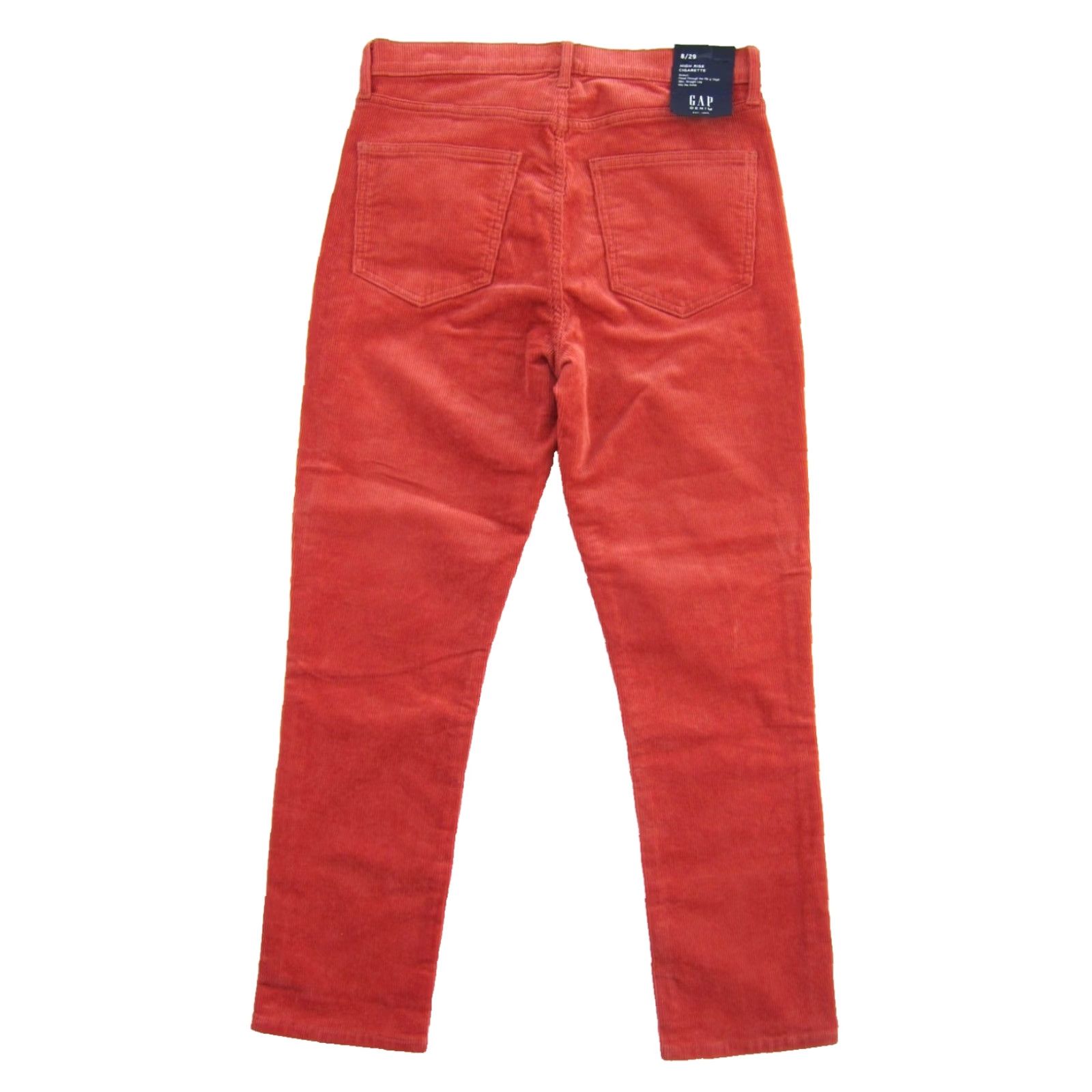 Gap GAP Pink High Rise Slim Straight Corduroy Pants / 8 | NWT | Cotton Stretch | Women’s Cigarette Pant | 29” Inseam Size 30" / US 8 / IT 44 - 2 Thumbnail