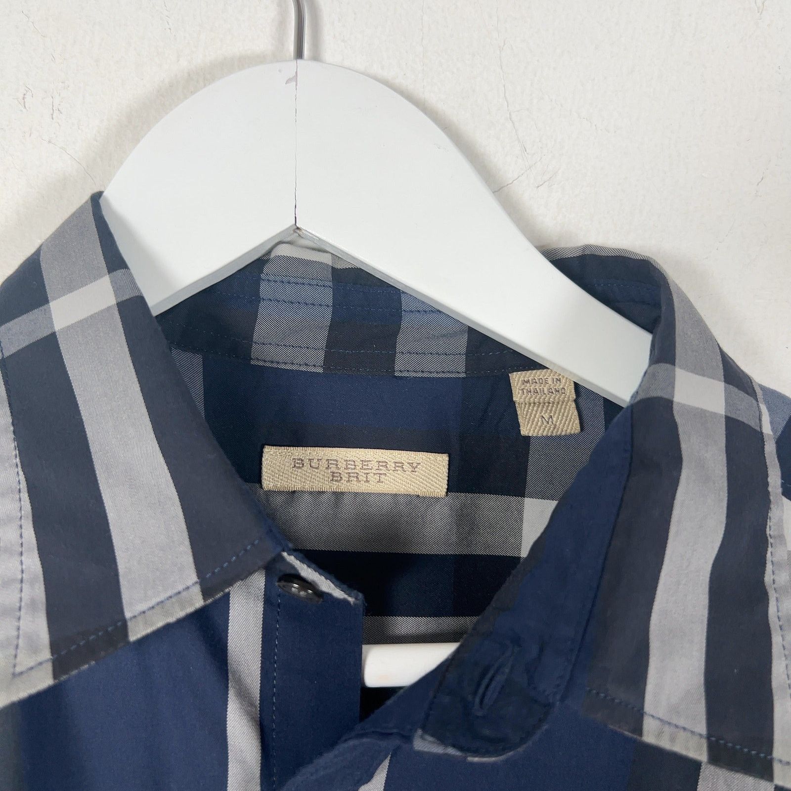 Burberry Burberry Blue Check Shirt Size US M / EU 48-50 / 2 - 7 Thumbnail
