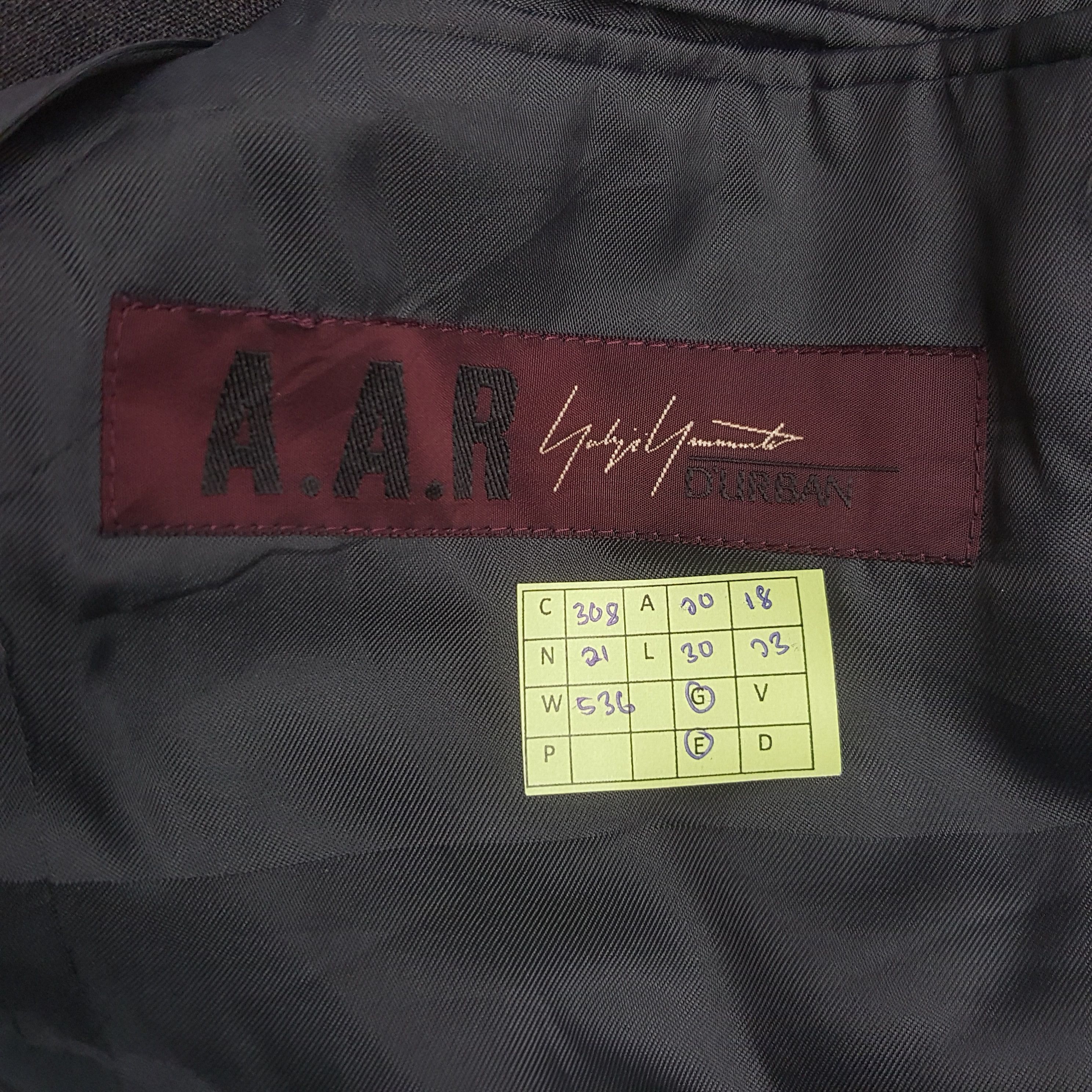 Yohji Yamamoto Vintage A.A.R. by Yohji Yamamoto Blazer Jacket C308N21 Size US S / EU 44-46 / 1 - 7 Thumbnail