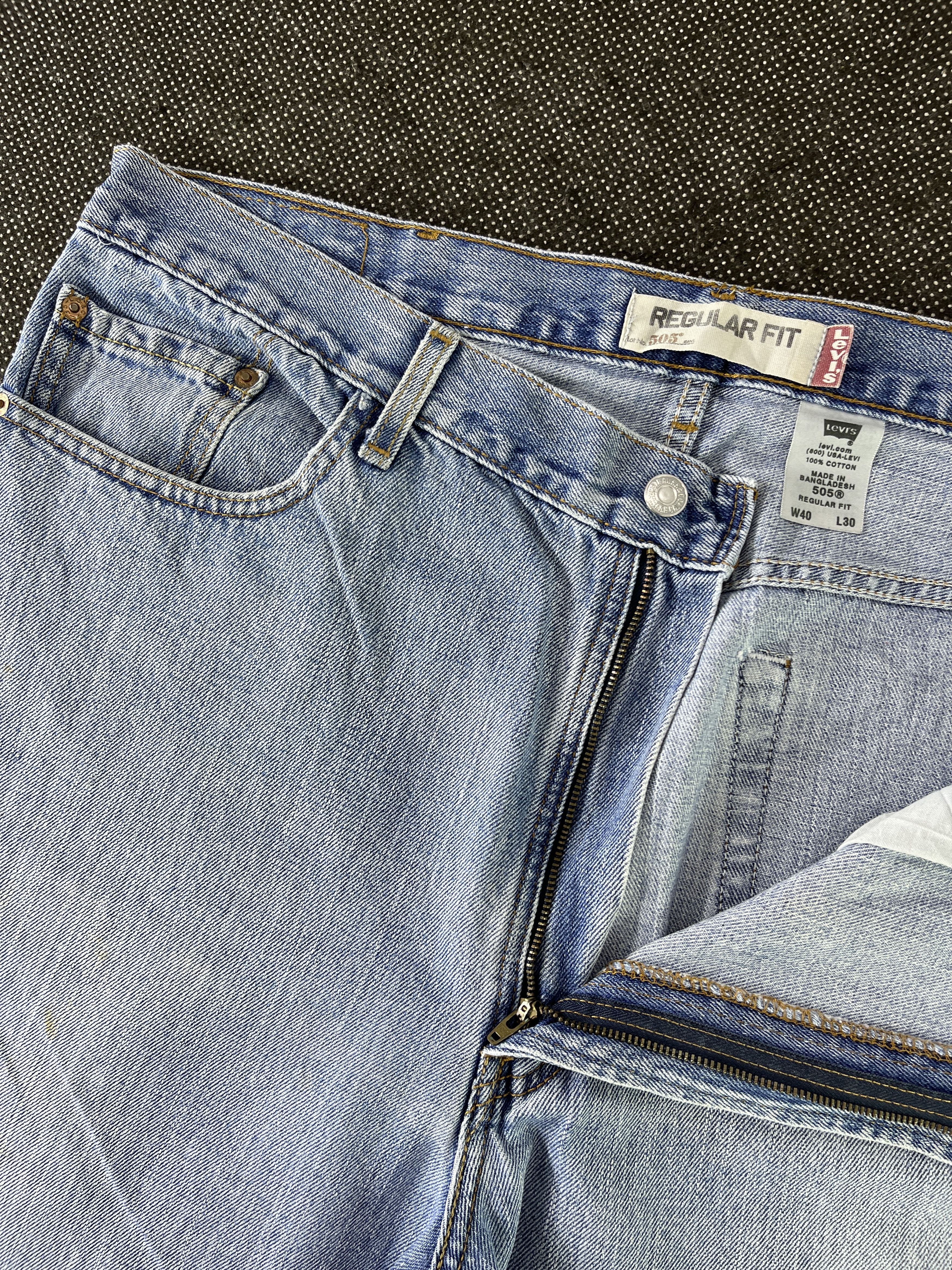 Levi's Vintage Levis 505 Regular Fit Jeans - J362 Size US 40 / EU 56 - 6 Thumbnail