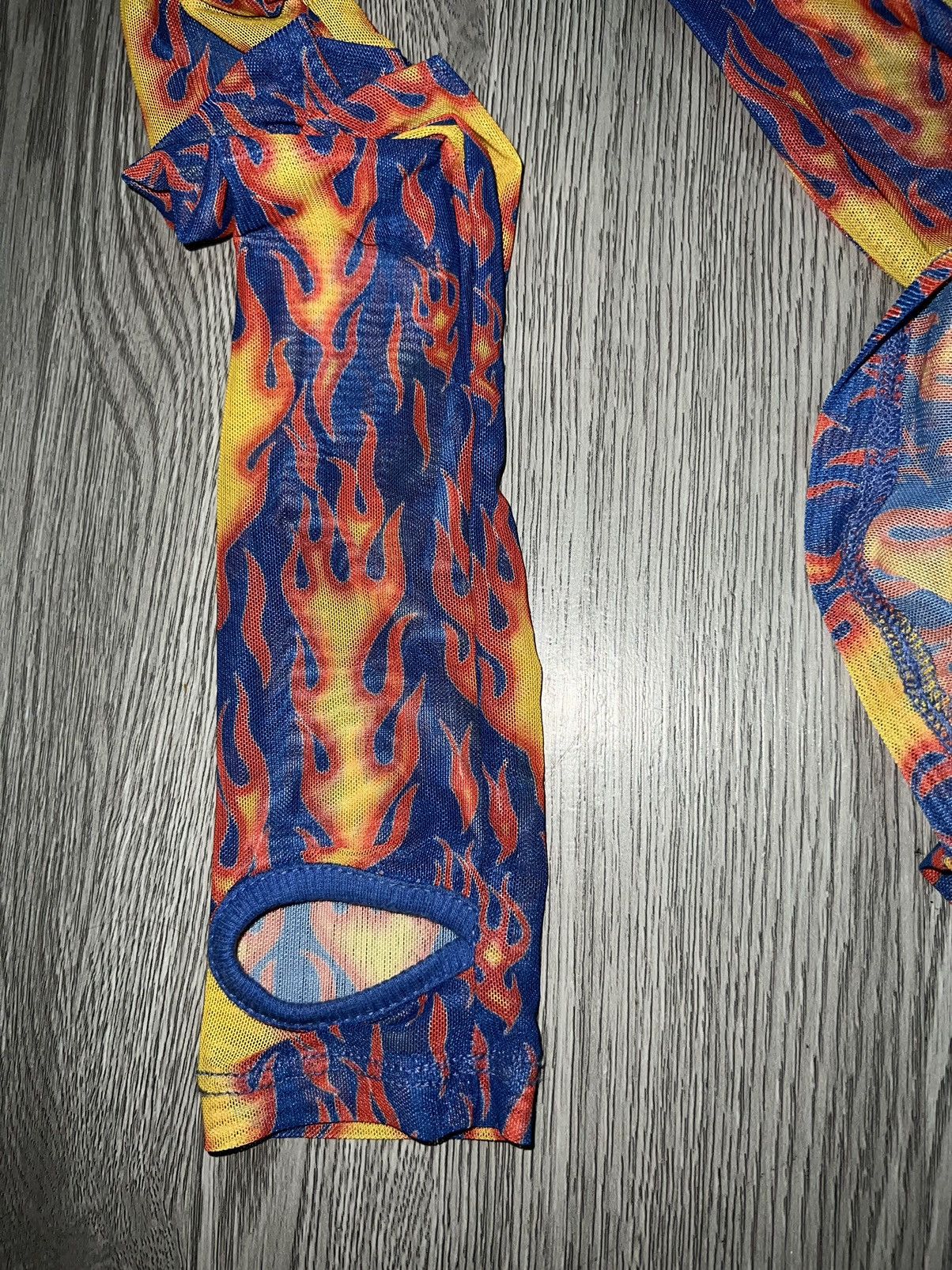 Current Mood Current mood flame mesh long sleeve 🔥 Size S / US 4 / IT 40 - 4 Thumbnail