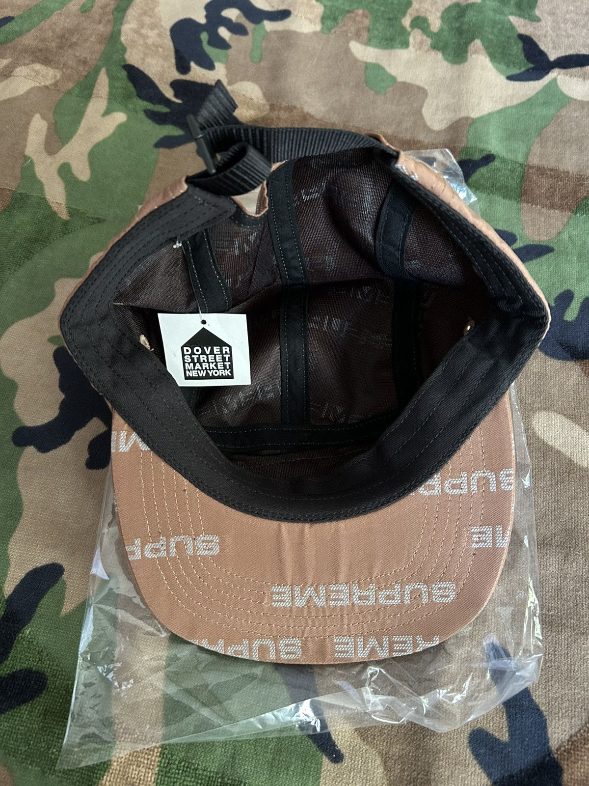 Supreme Supreme Reflective Jacquard Camp Cap Brown FW24 Size ONE SIZE - 10 Thumbnail