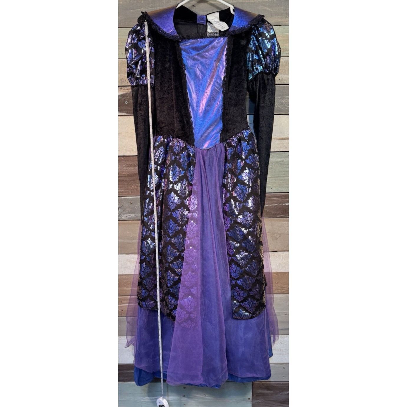 Other Halloween Costume Girls Purple & Black Gothic Witch Large 1 Size ONE SIZE - 10 Thumbnail