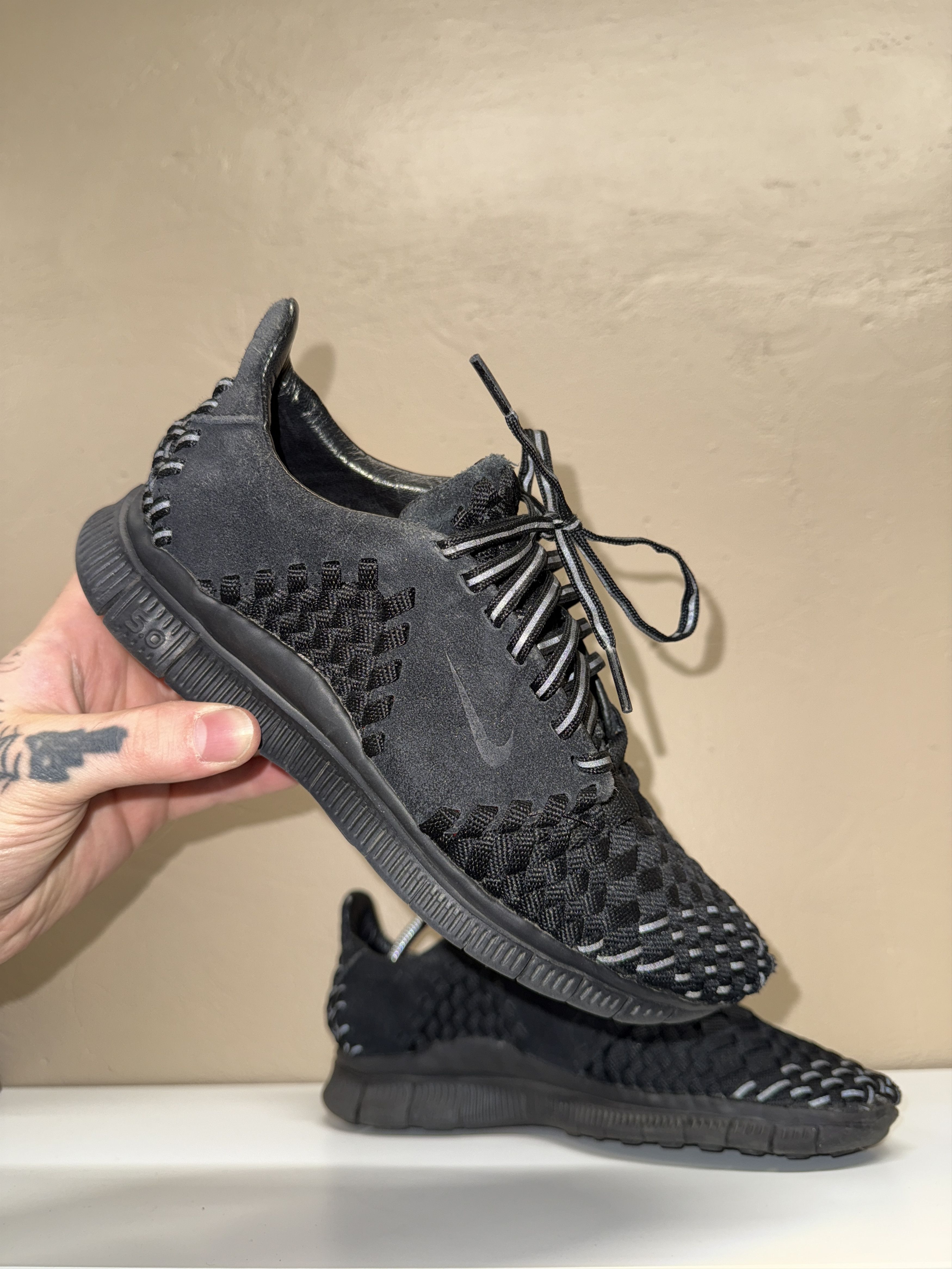Nike × Vintage Nike Free Inneva Woven 2 Triple Black us 6.5 Size US 6.5 / IT 36.5 - 6 Thumbnail