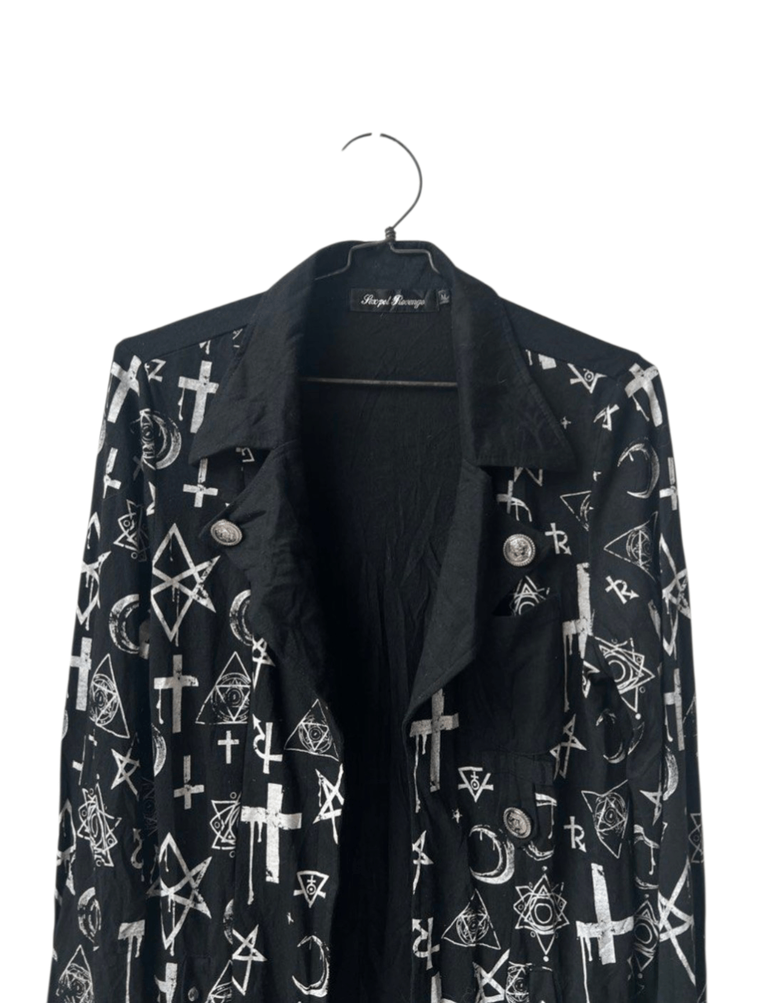 Japanese Brand Sexpot Revenge Punk Bondage Cross Long Blazer Size M / US 6-8 / IT 42-44 - 2 Thumbnail