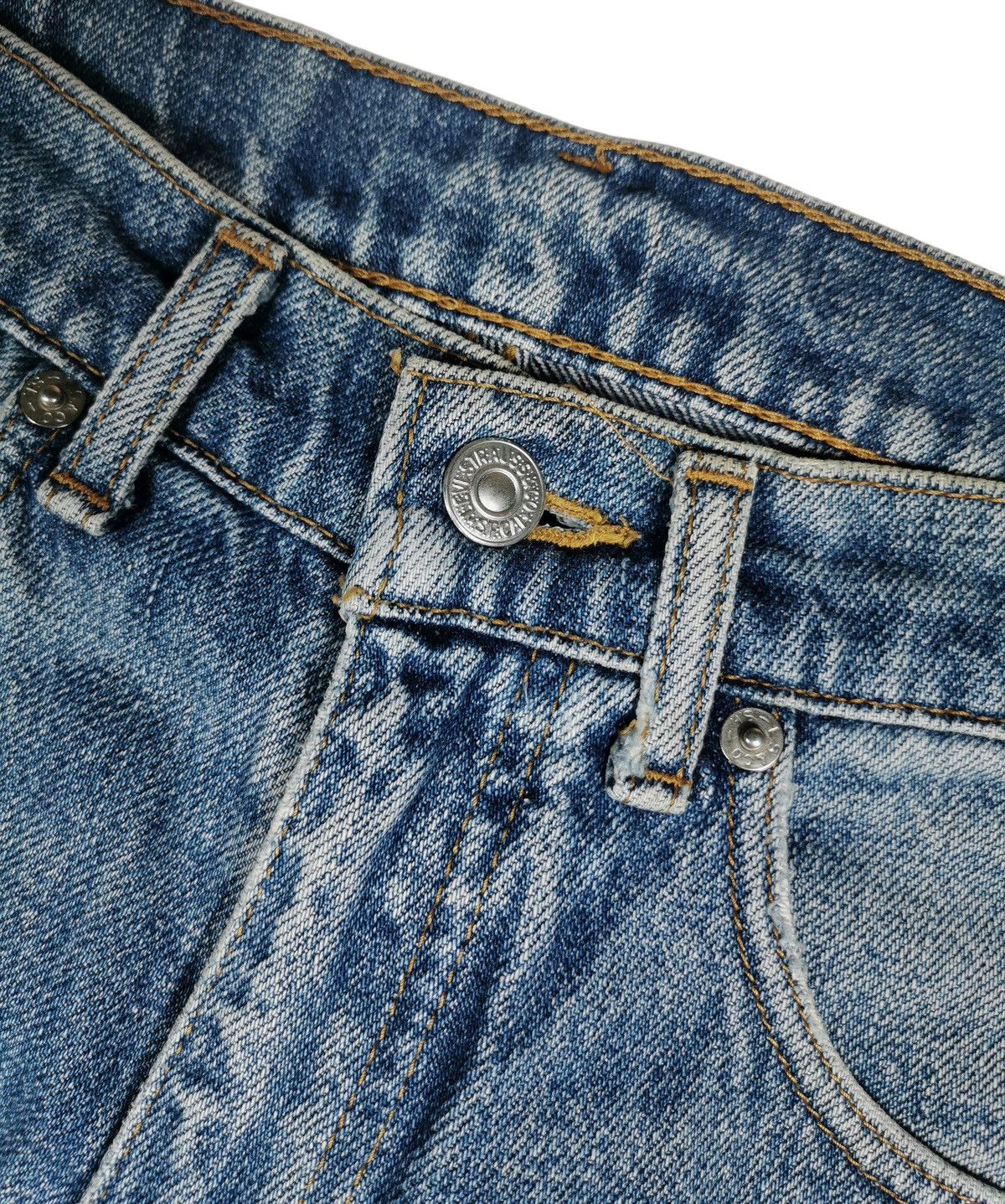 Levi's Vintage levis original rivetted blue jeans distressed Size US 28 / EU 44 - 7 Thumbnail