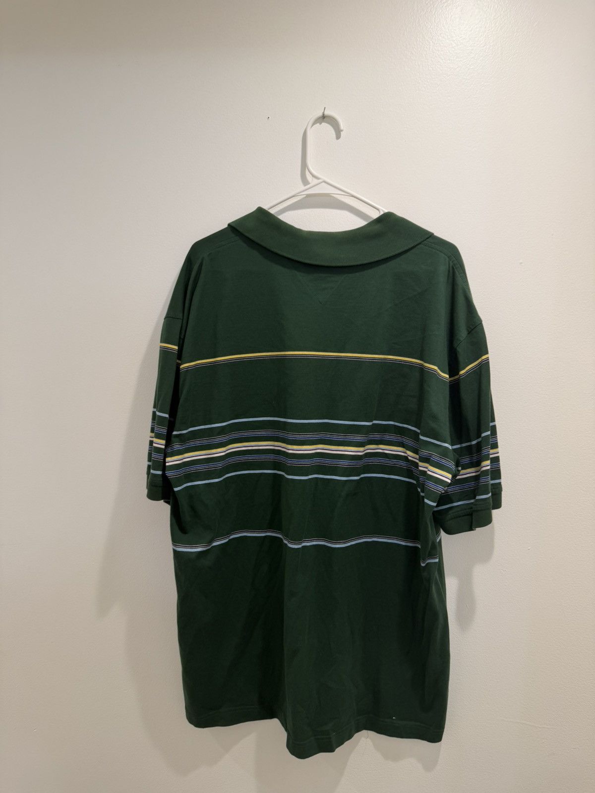 Tommy Hilfiger 90s Tommy Hilfiger "Crest Logo" Striped Polo Size US XL / EU 56 / 4 - 3 Thumbnail