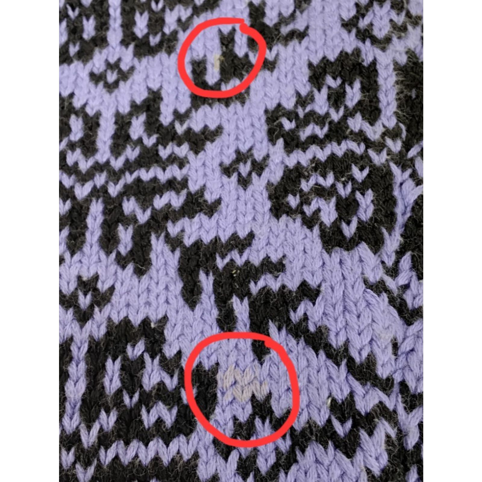 L.L. Bean L.L. Bean Sweater Women's S Purple Full Zip Fair Isle Size S / US 4 / IT 40 - 7 Thumbnail