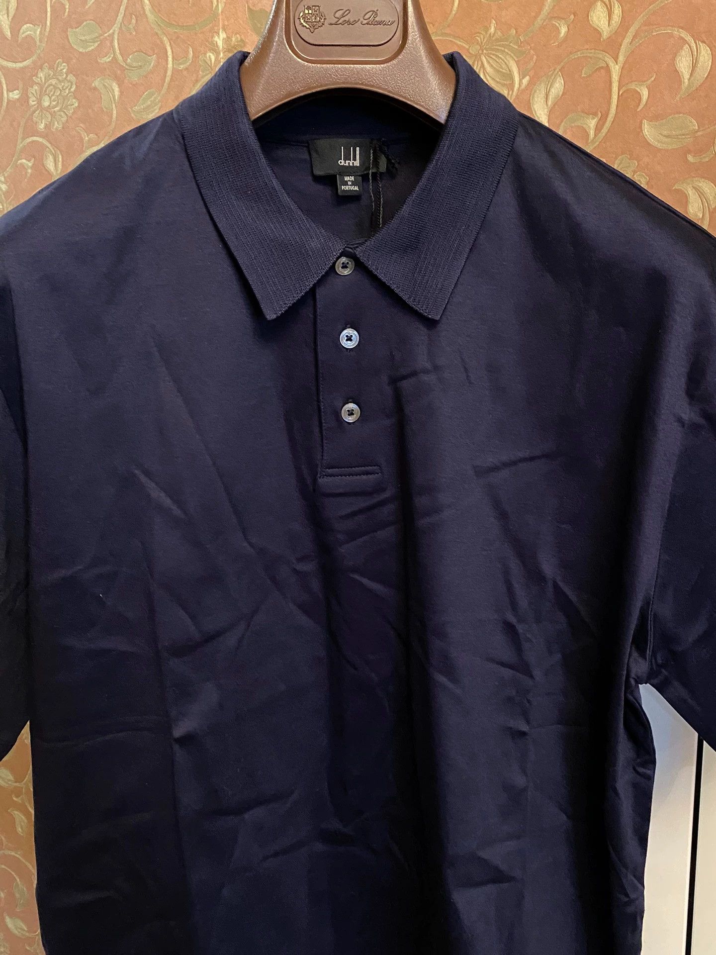 Alfred Dunhill dunhill 100% Mercerized Cotton Short Sleeve Polo Shirt M Size US M / EU 48-50 / 2 - 2 Thumbnail