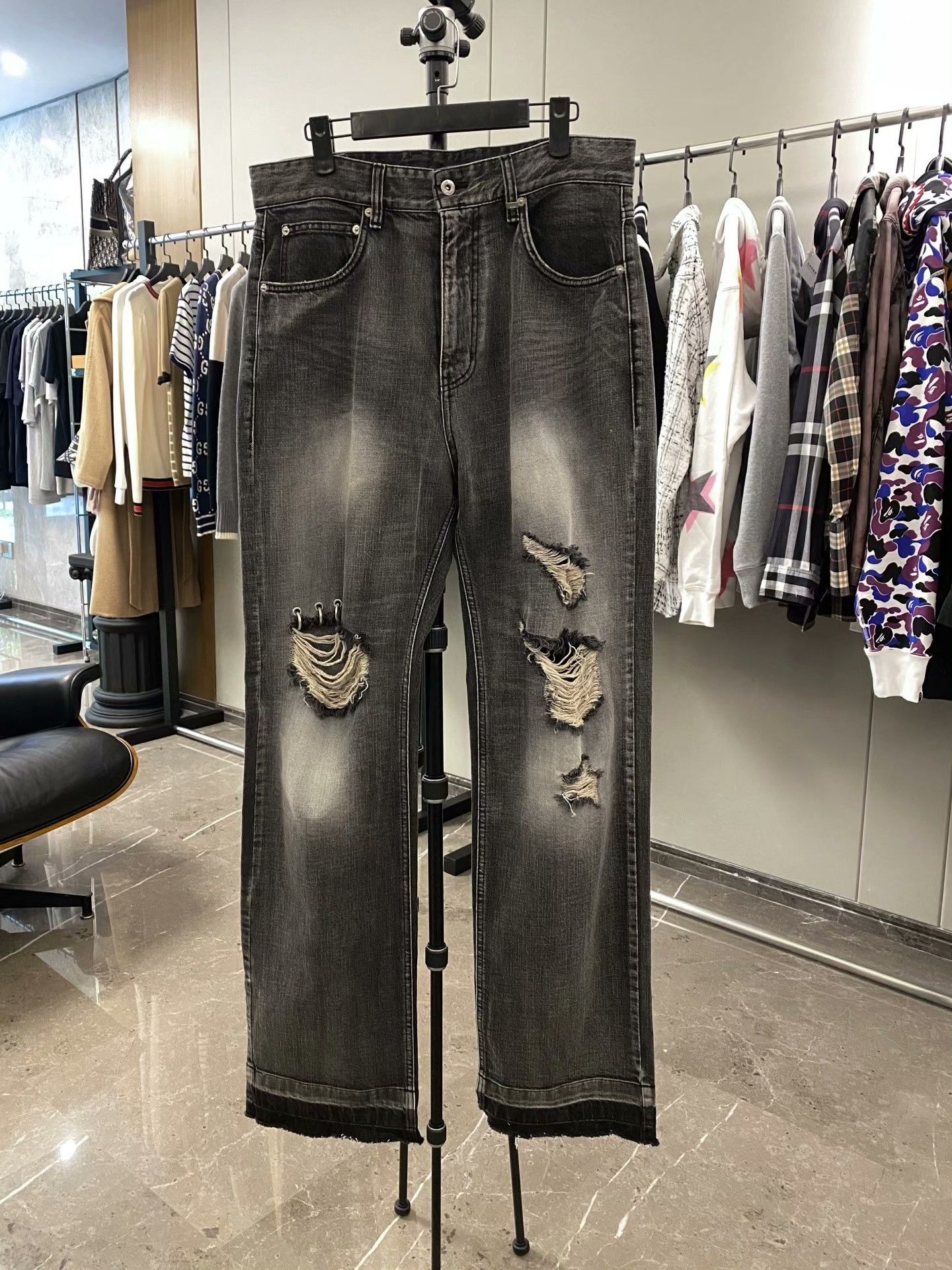 WE11DONE We11done Denim Black Denim Jeans 32 Men Size US 32 / EU 48 - 1 Thumbnail