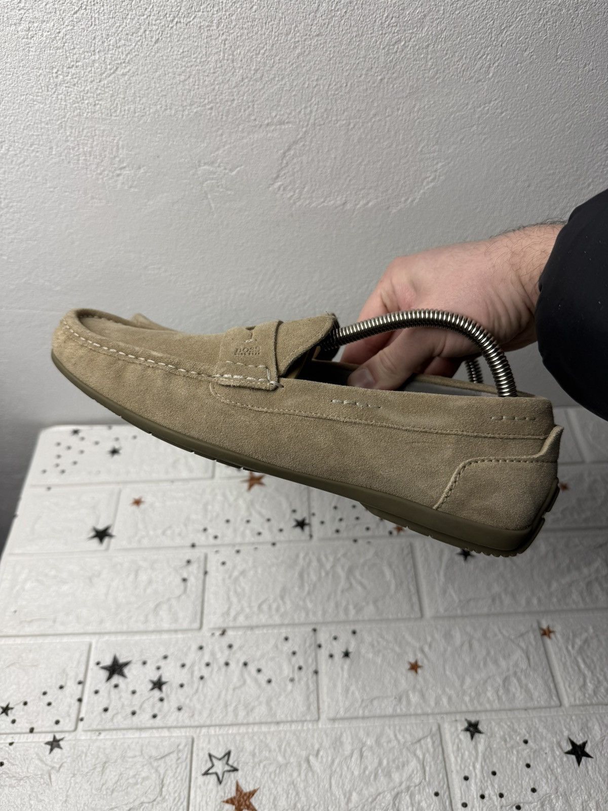 Hugo Boss HUGO BOSS US7 UK6.5 EUR41.5 Suede Shoes Men Beige Size US 7 / EU 40 - 2 Thumbnail