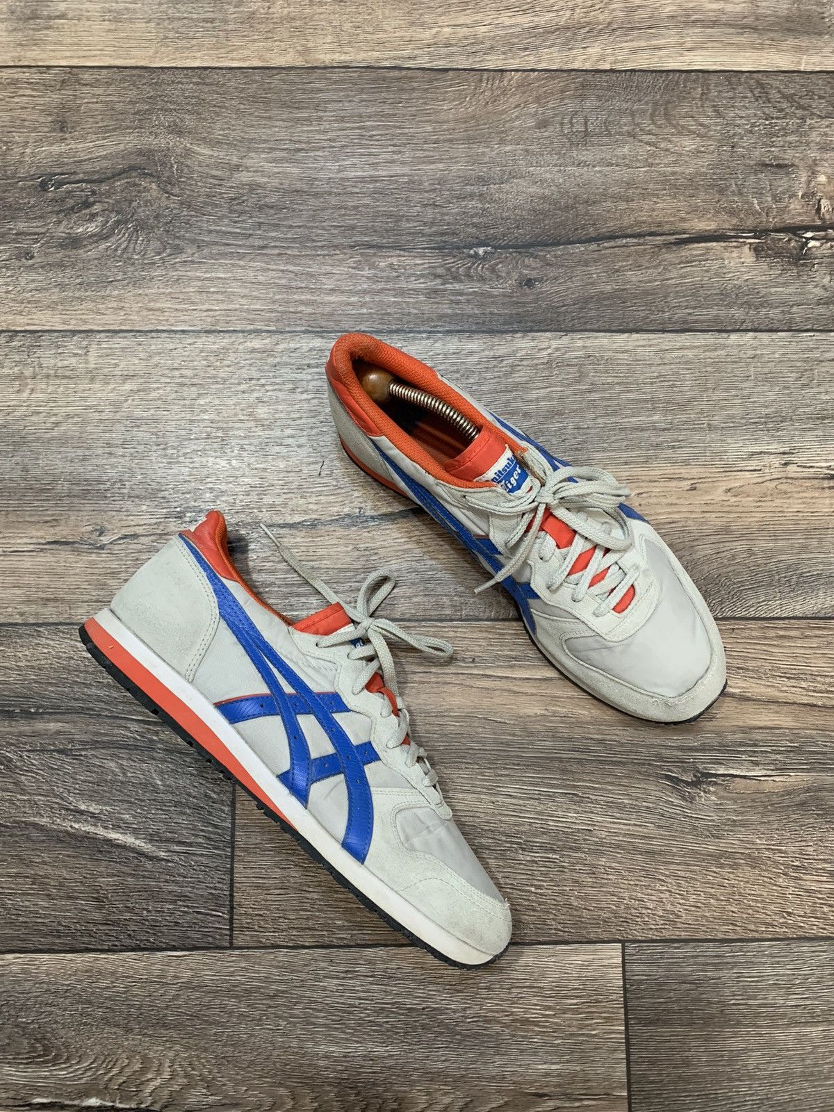 Asics × Onitsuka Tiger × Vintage Vintage ASICS Onitsuka Tiger Grey Men’s Suede/Nylon Sneakers Size US 11.5 / EU 44-45 - 4 Thumbnail